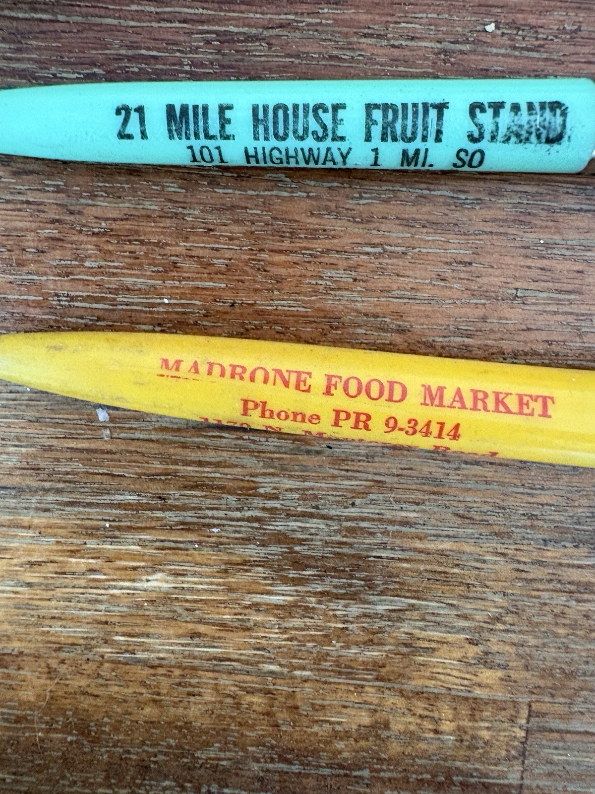 Vintage Lot of Advertising Pens And Random Pencils California