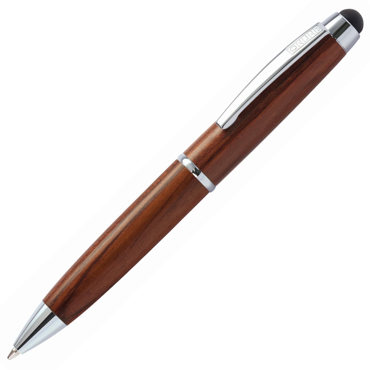 ONLINE Ballpoint Pen Oil-based Mini Wood Stylus Rosewood 32014