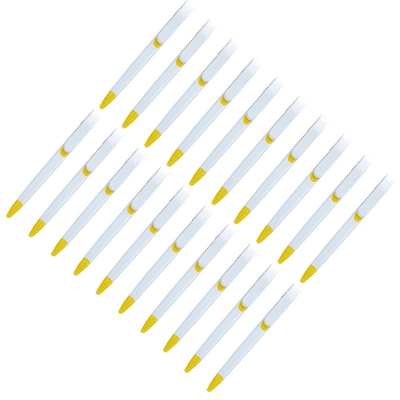 20Pcs Plastic Ballpoint Pen Office Signing Pen Retractable Ballpoint Pen