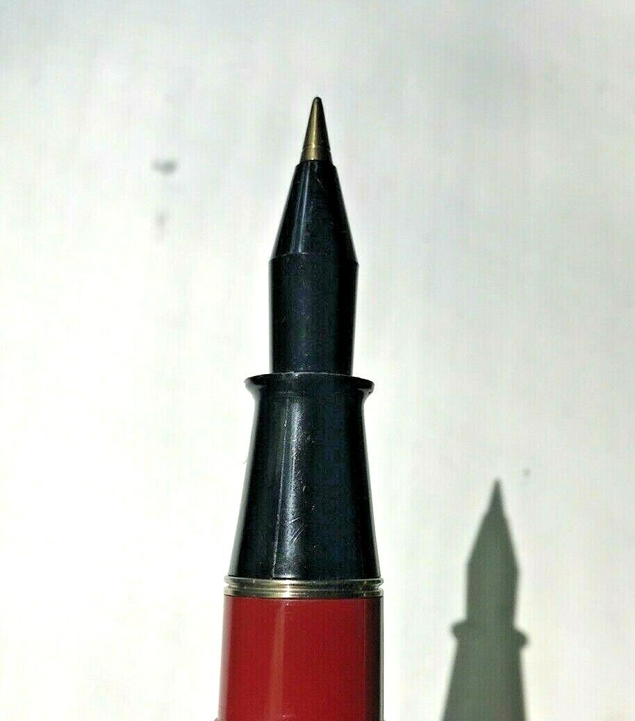 Monster Red Ballpoint pen. Says Italy on pocket clip – Large – Big