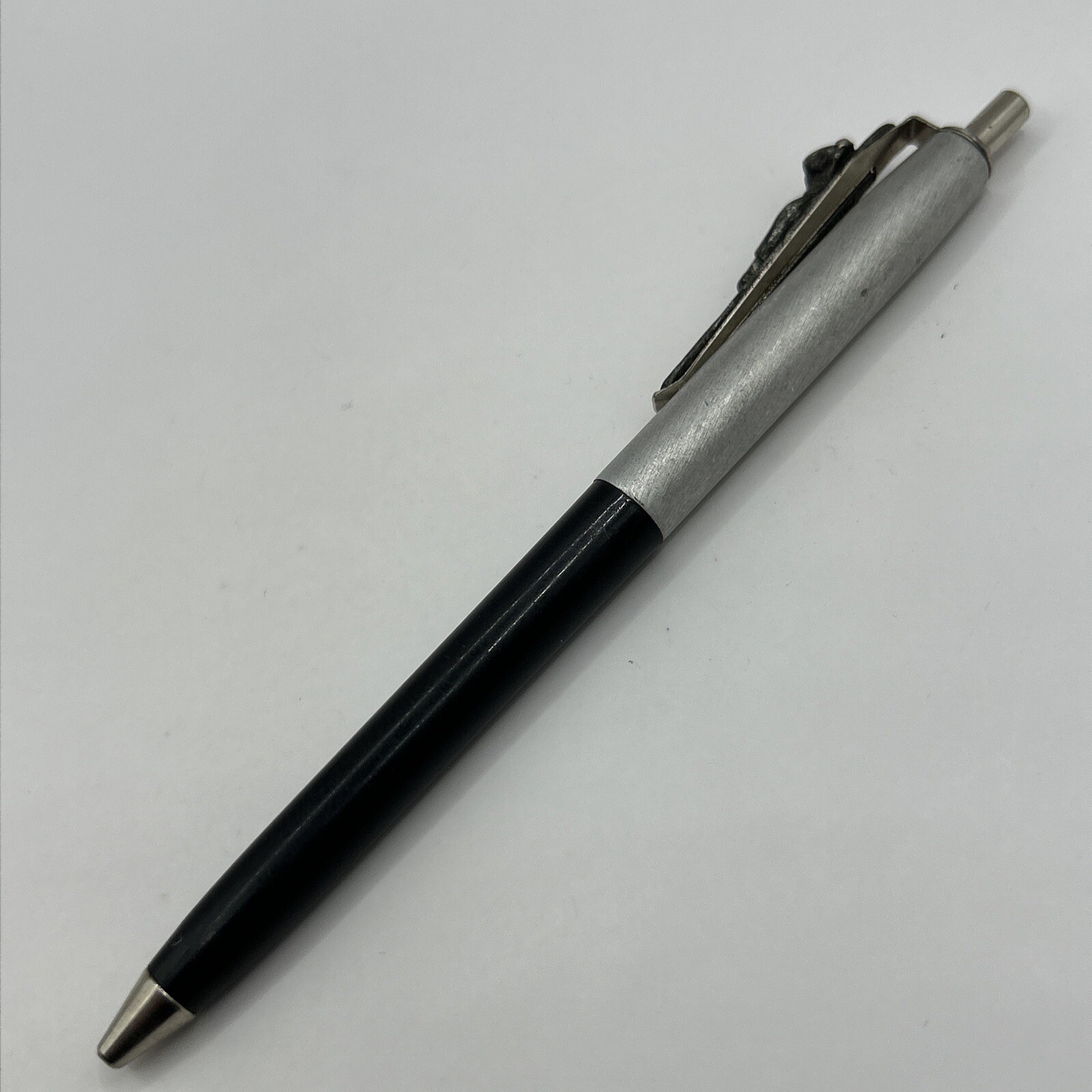 VTG c1960s/70s Ballpoint Pen Baseball Figure On Pocket Clip