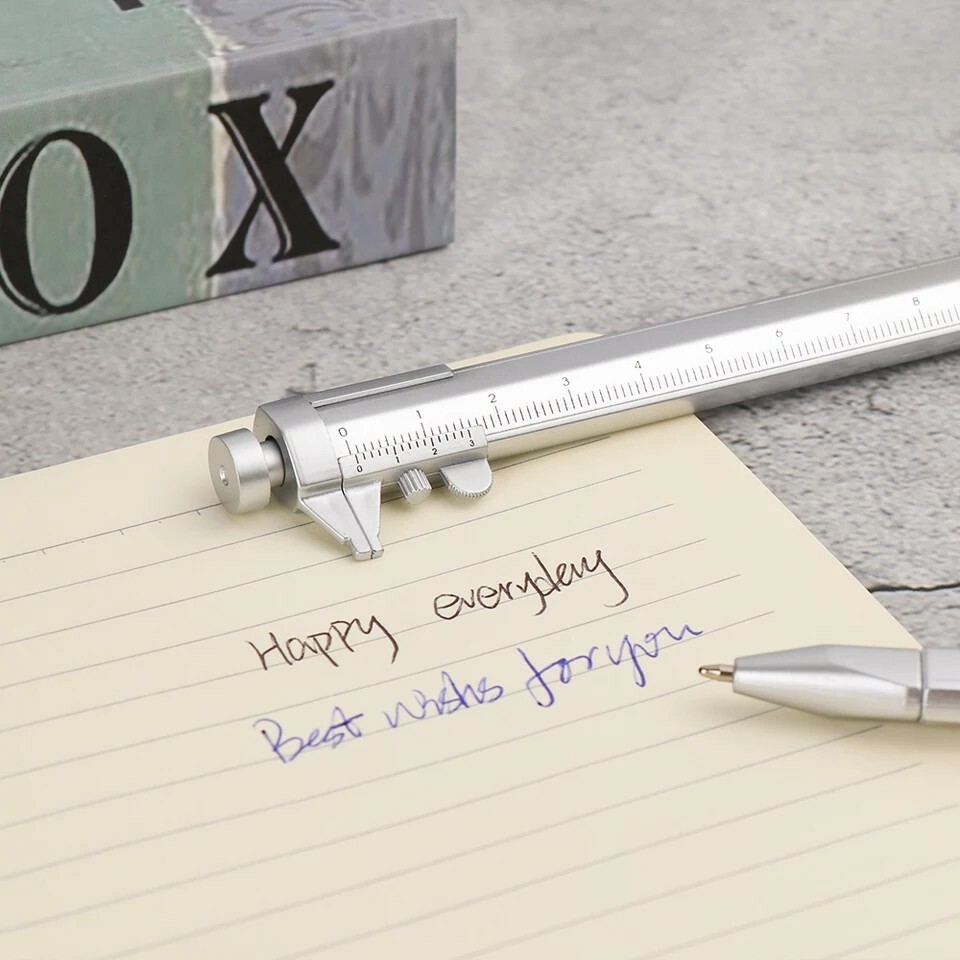 1PC Multifunction 0.5mm Gel Ink Pen Vernier Caliper Roller Ball Pen writing