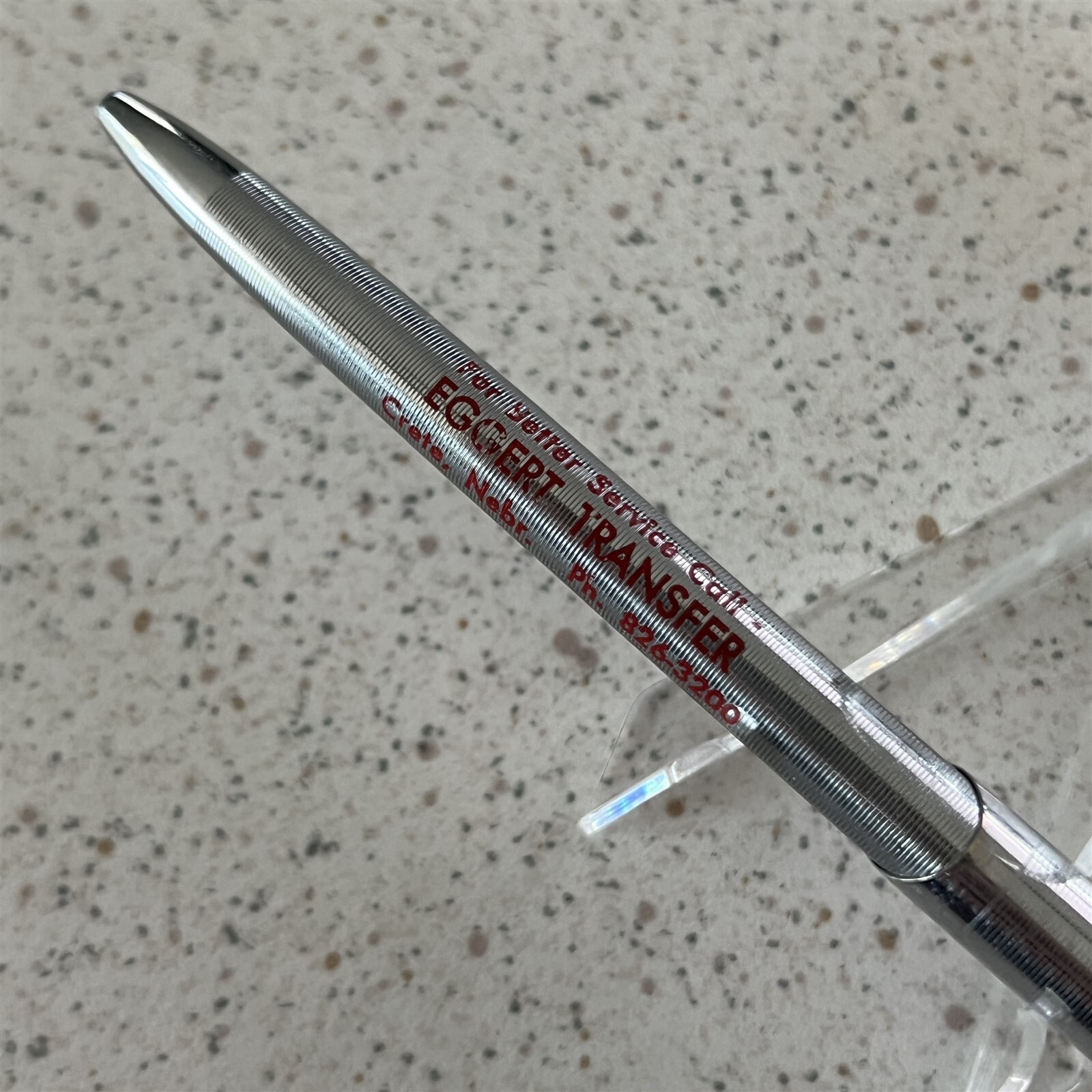 Eggert Transfer Crete Lincoln Nebraska Vintage Ballpoint Pen #20109