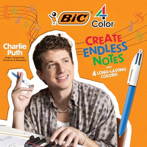 4-Color 3+1 1 Count (Pack of 1) Red, Blue, Black Ink Ballpoint Pen and Pencil