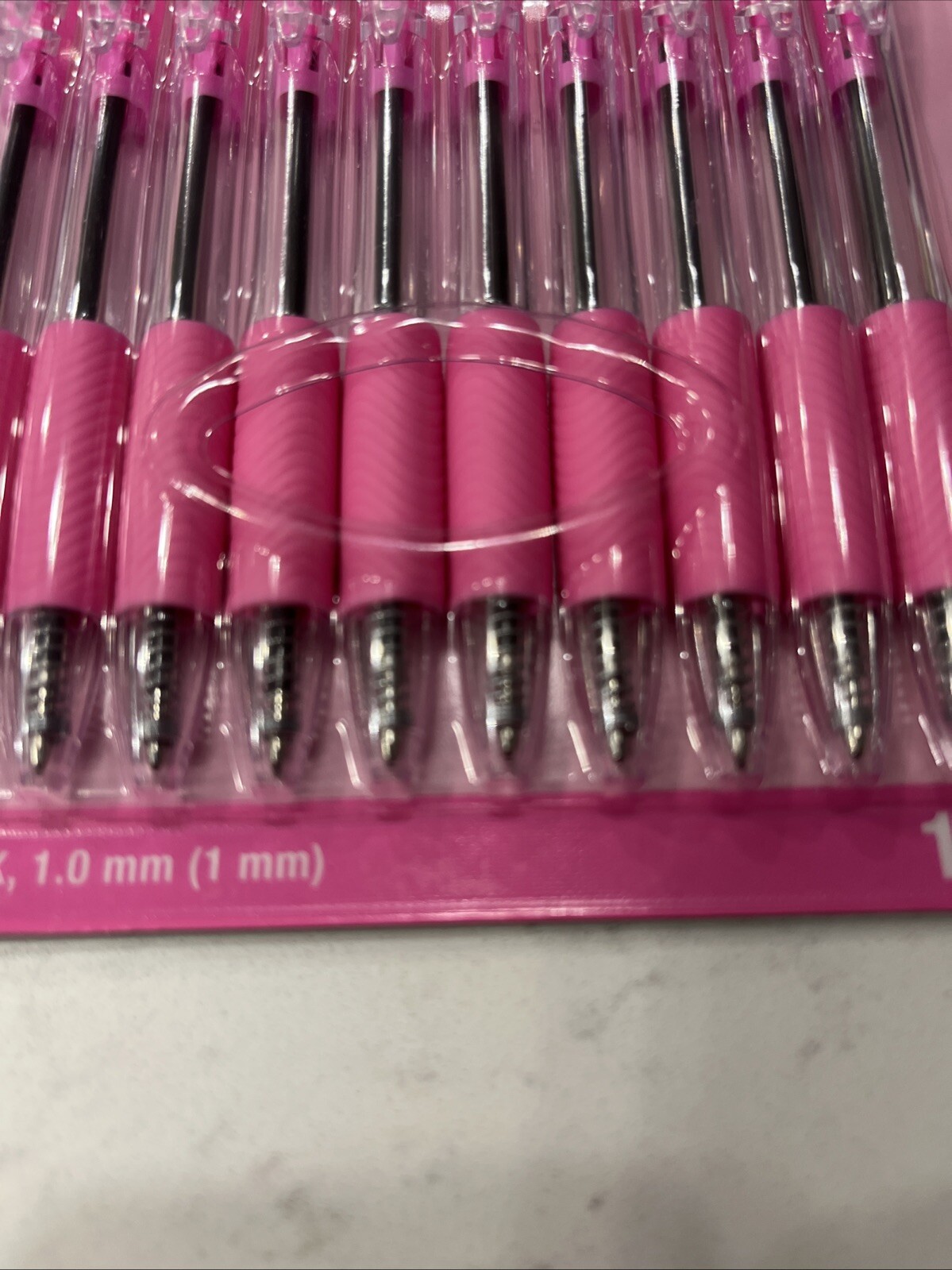 Breast Cancer Awareness 20 Pcs (2/10 Packs)Pink Ribbon Ballpoint Pens, Black Ink