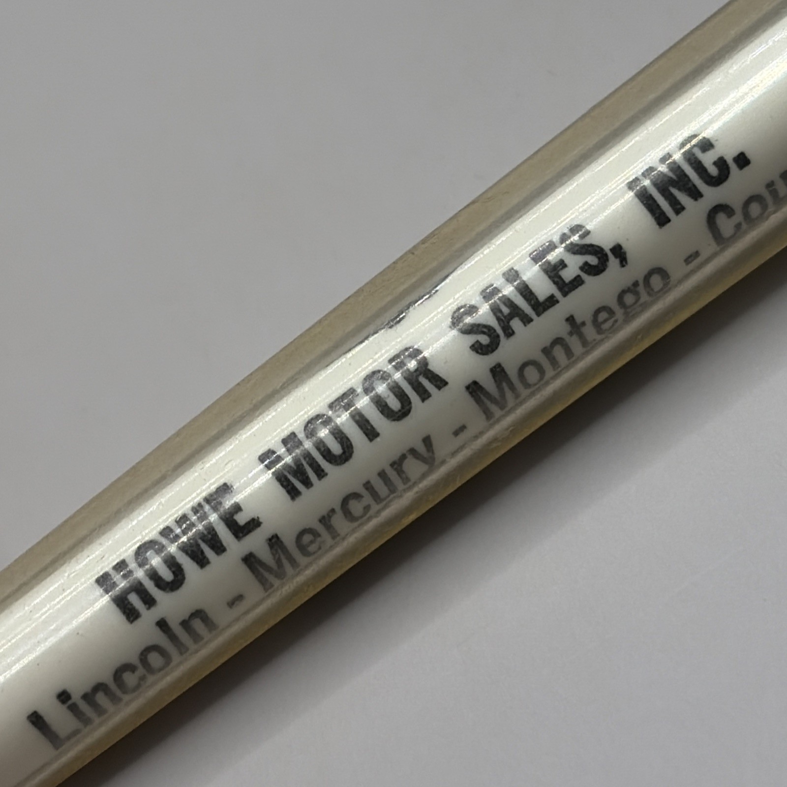 VTG Ballpoint Pen HOWE MOTOR SALES Lincoln Mercury Montego Cougar Macomb IL