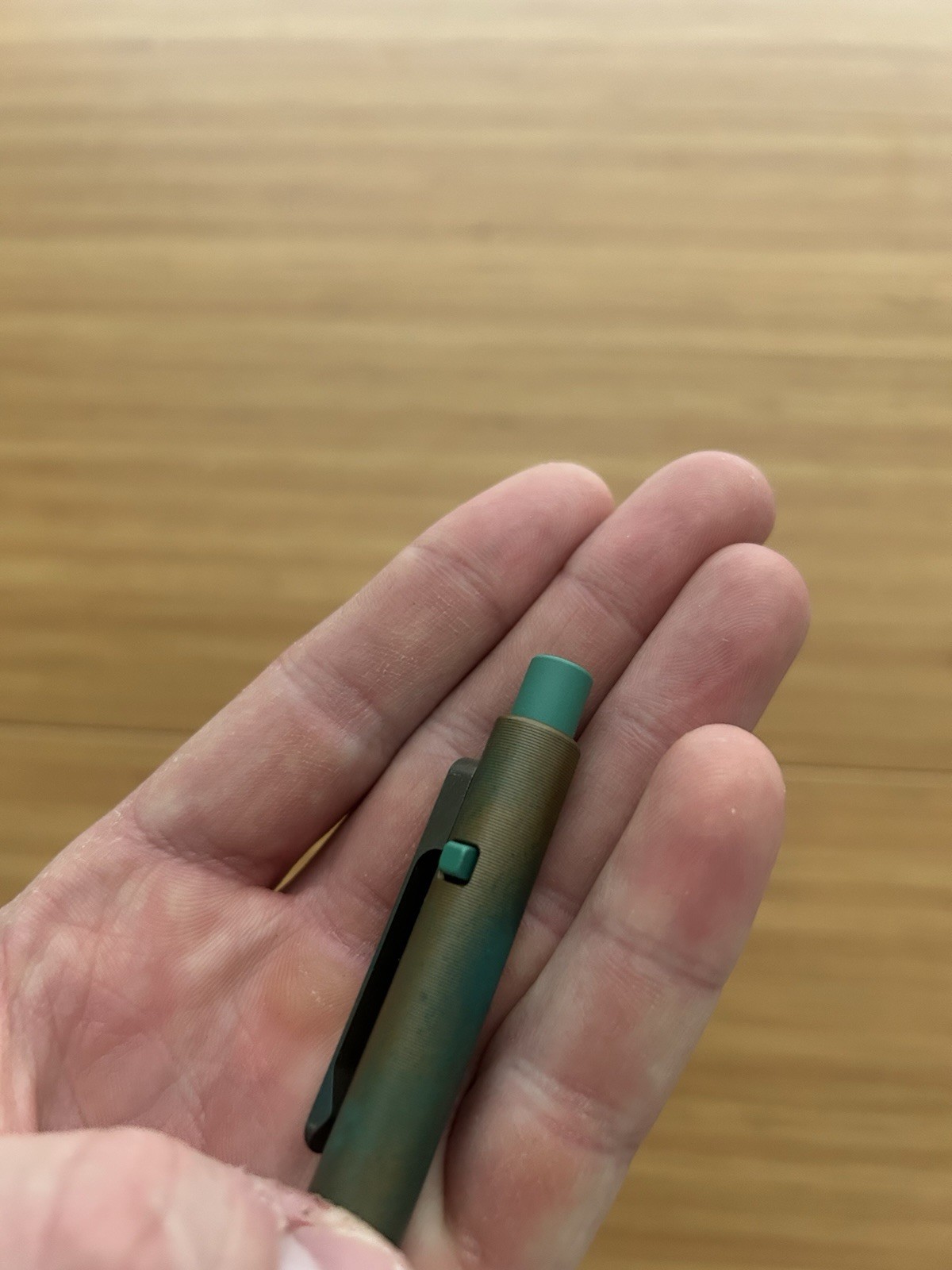 Tactile Turn x Shiny EDC Custom Camo Cerakote Standard Ti Side Click Pen