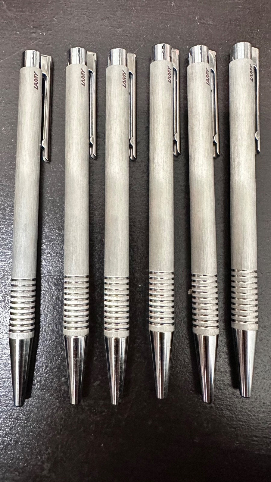 Brand New Working Set of 6 Lamy Logo Ballpoint Pens