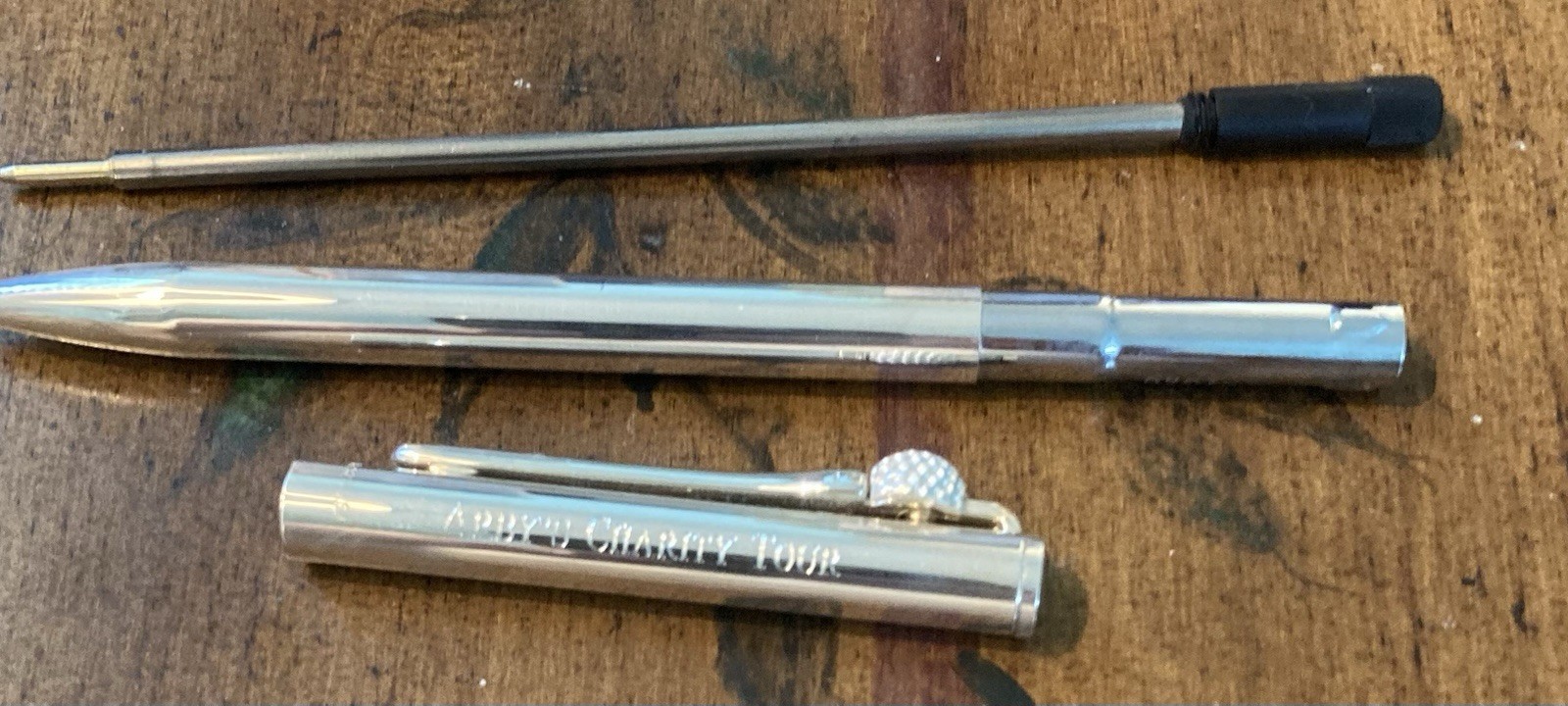 TIFFANY & CO 925 STERLING SILVER GOLF BALL & TEE BALLPOINT PEN W/BOX ARBY’S TOUR