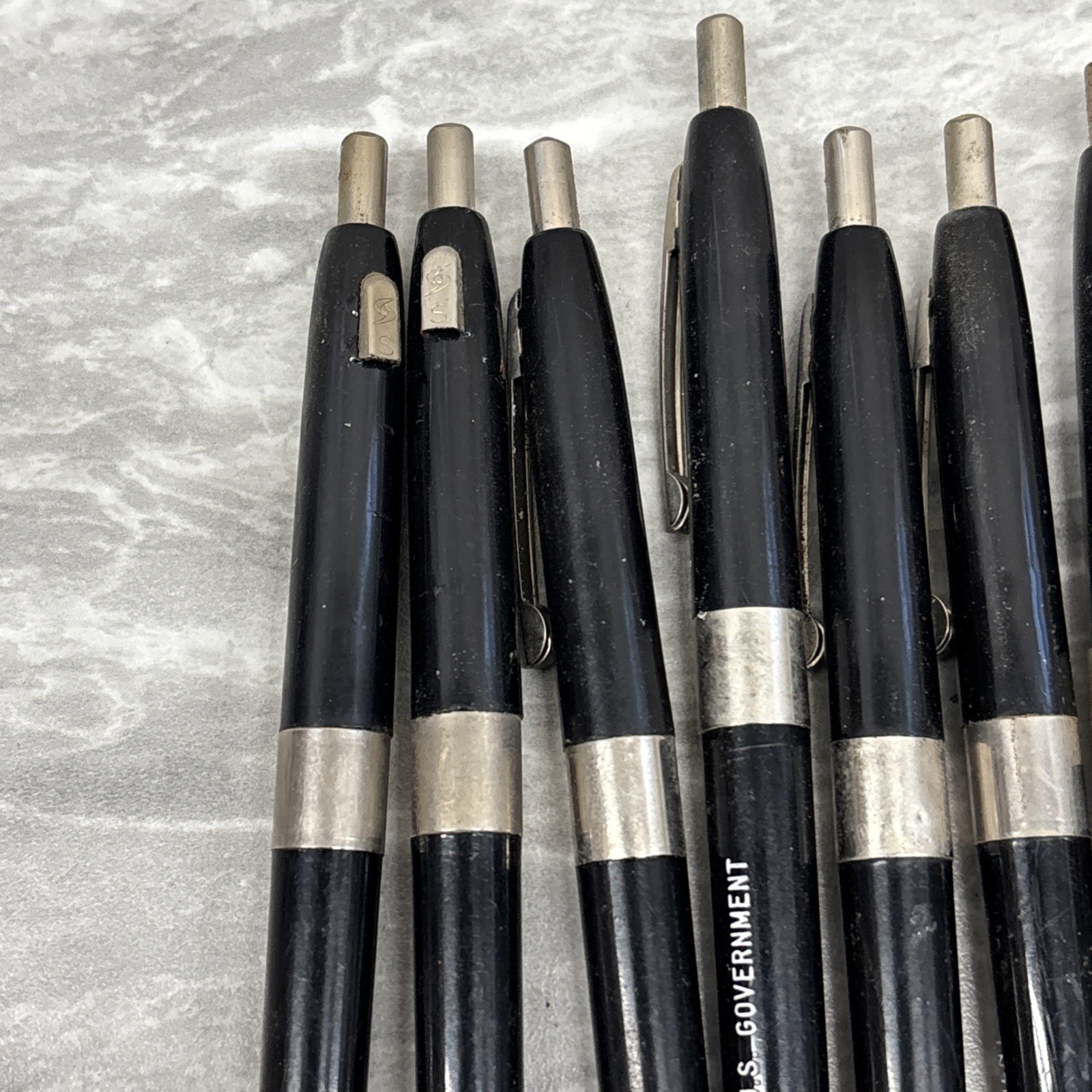 Lot 29 Vintage Skilcraft US Government Ball Pens Black Fine Retractable