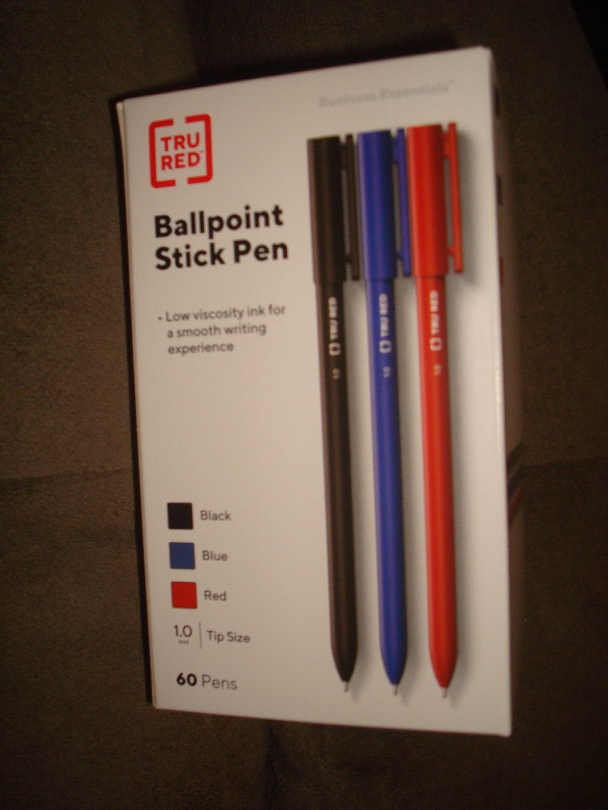 TRU RED BALLPOINT STICK PEN 60