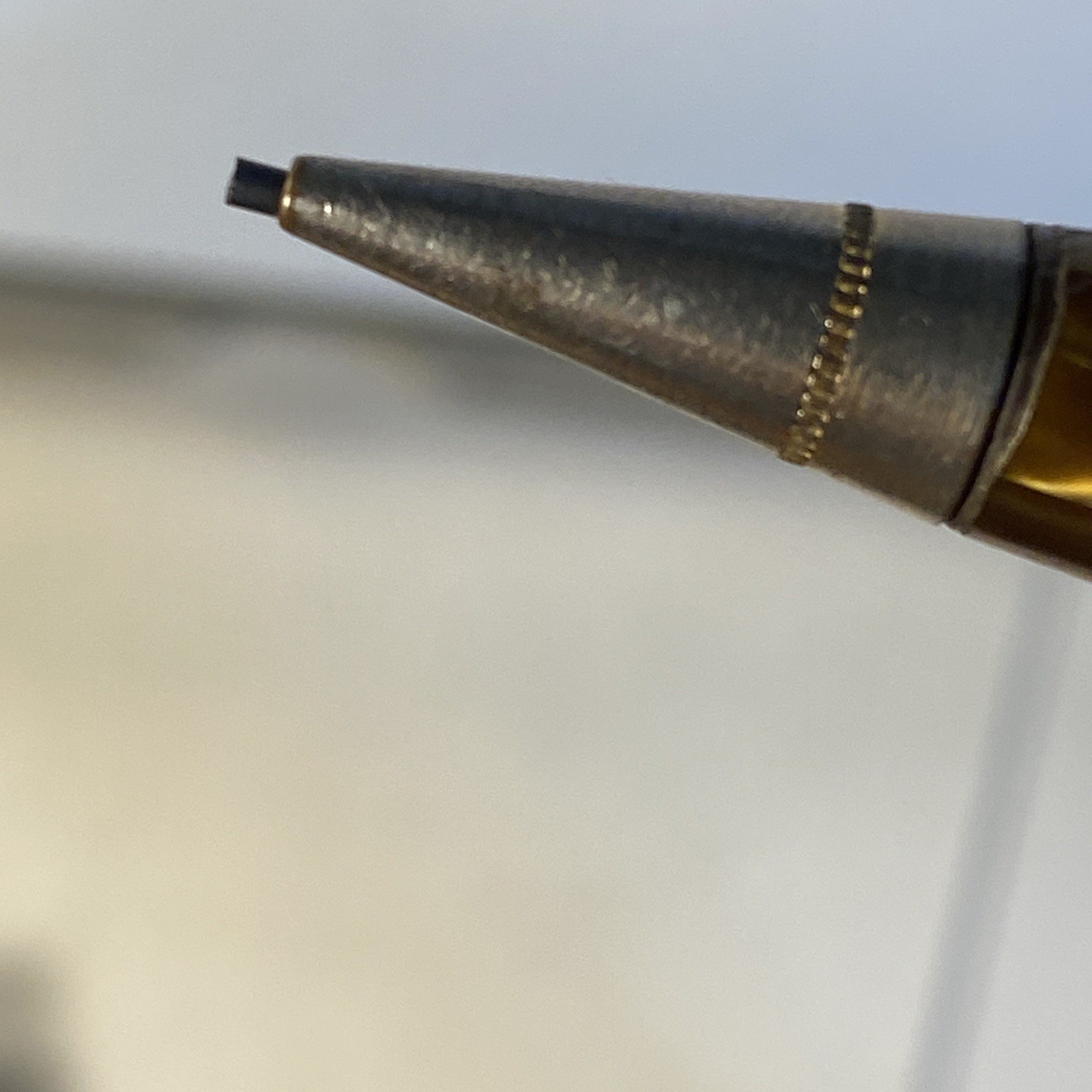 Antique Waltham Mechanical Pencil Gold and Brown Marbled Celluloid Art Deco