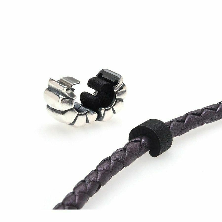 PANDORA CHARM Rubber Stoppers place under clip on bangle or leather bracelet new