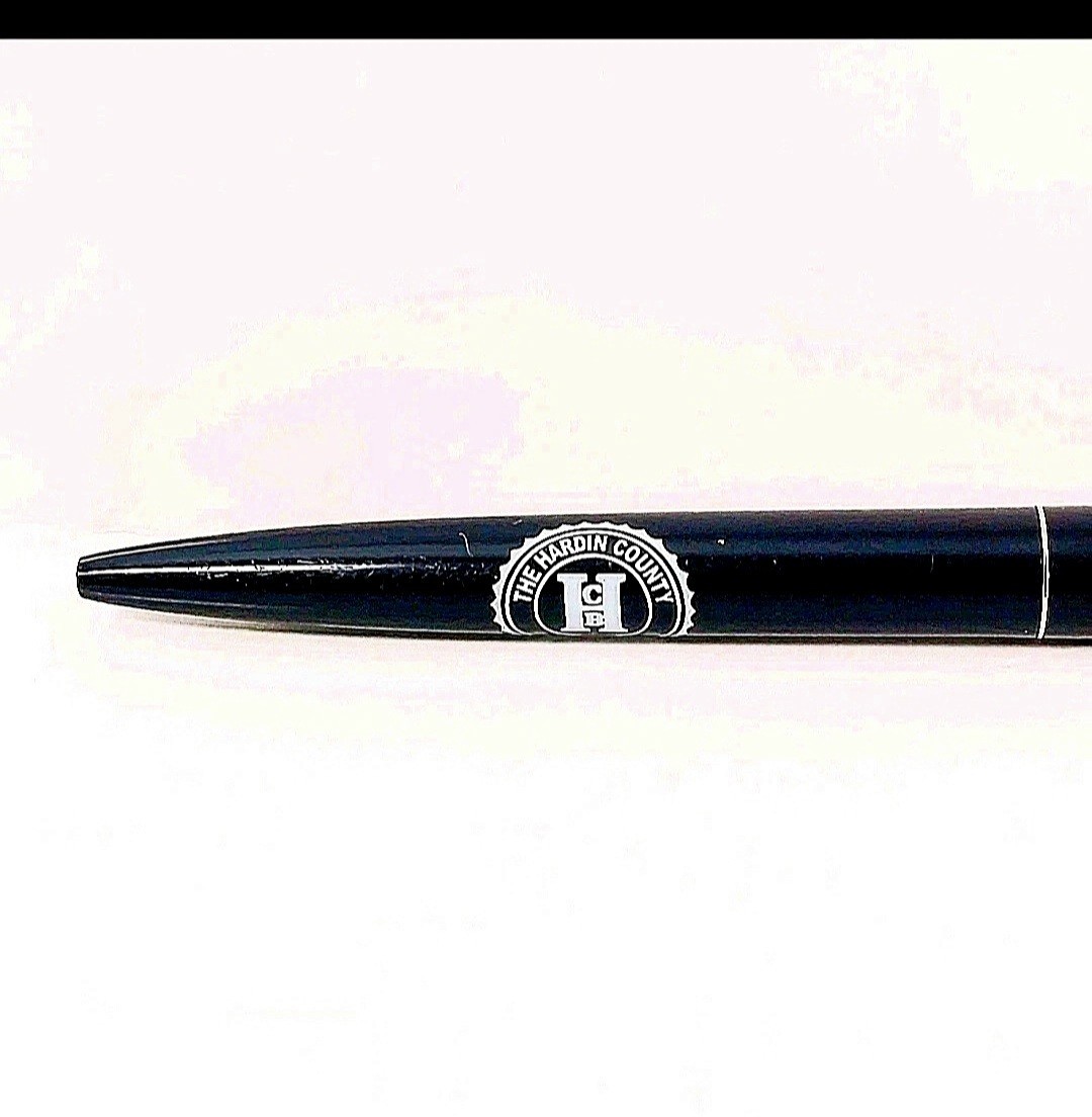 Vintage Bic Clic Hardin County Bank Promotional Ballpoint Click Pen Blue Mexico