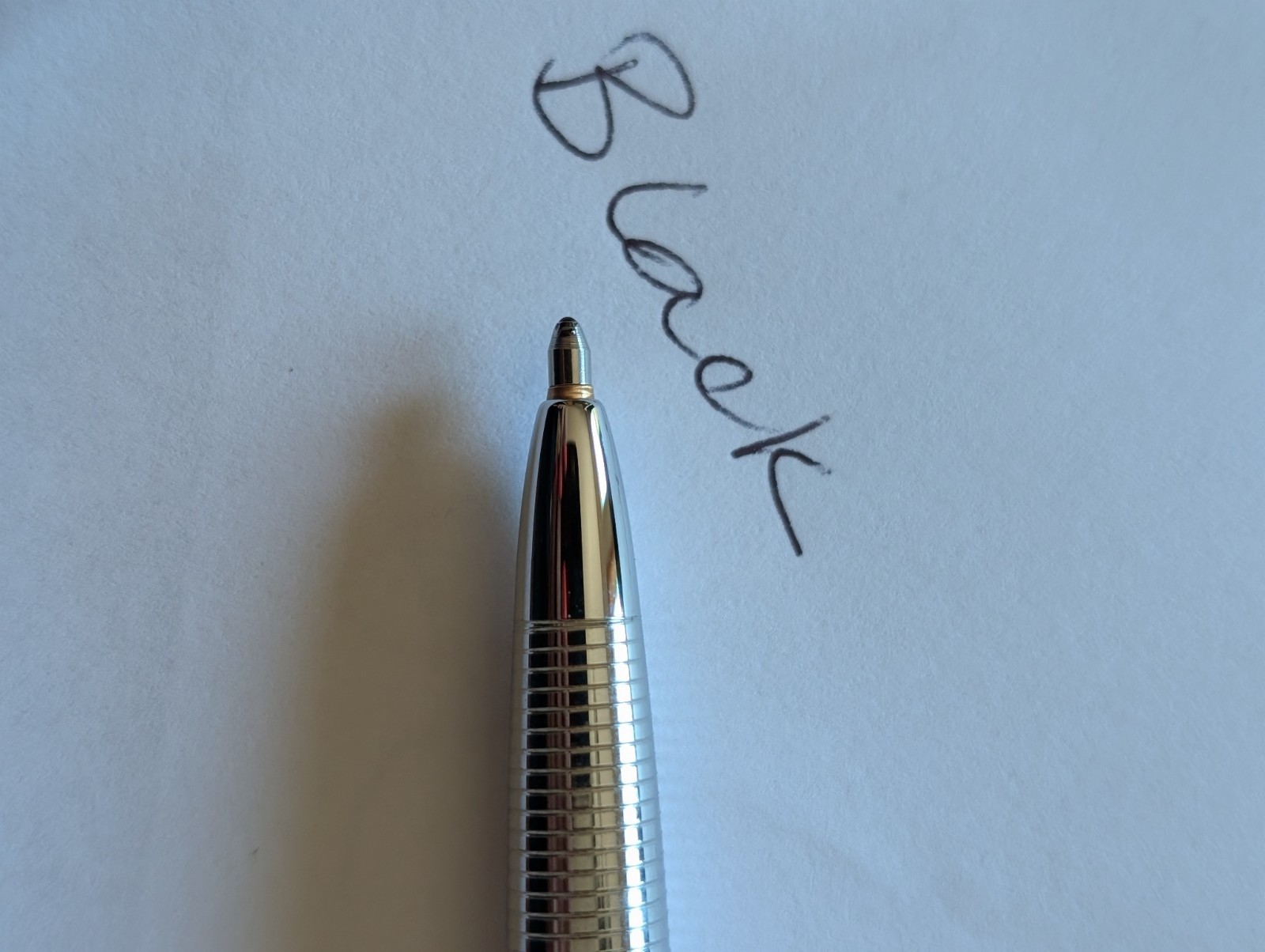 Vintage Fisher Space Pen Black Ink The Lincoln Motor Company Silver
