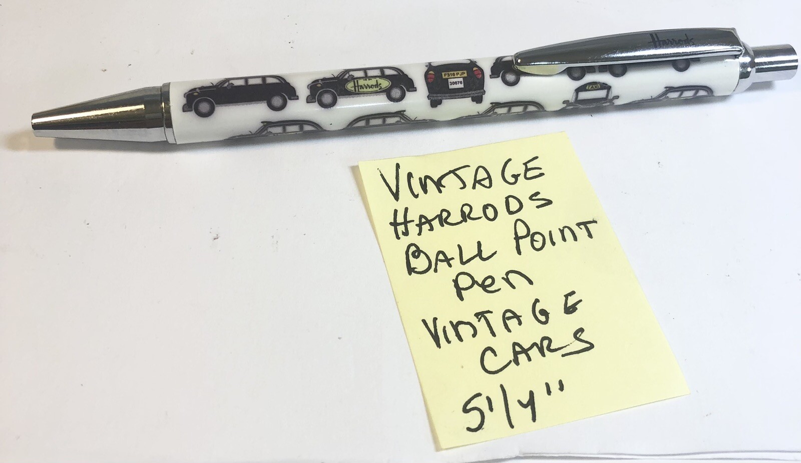 Vintage Harrods Vintage Car Ball Point Pen 5 1/4”