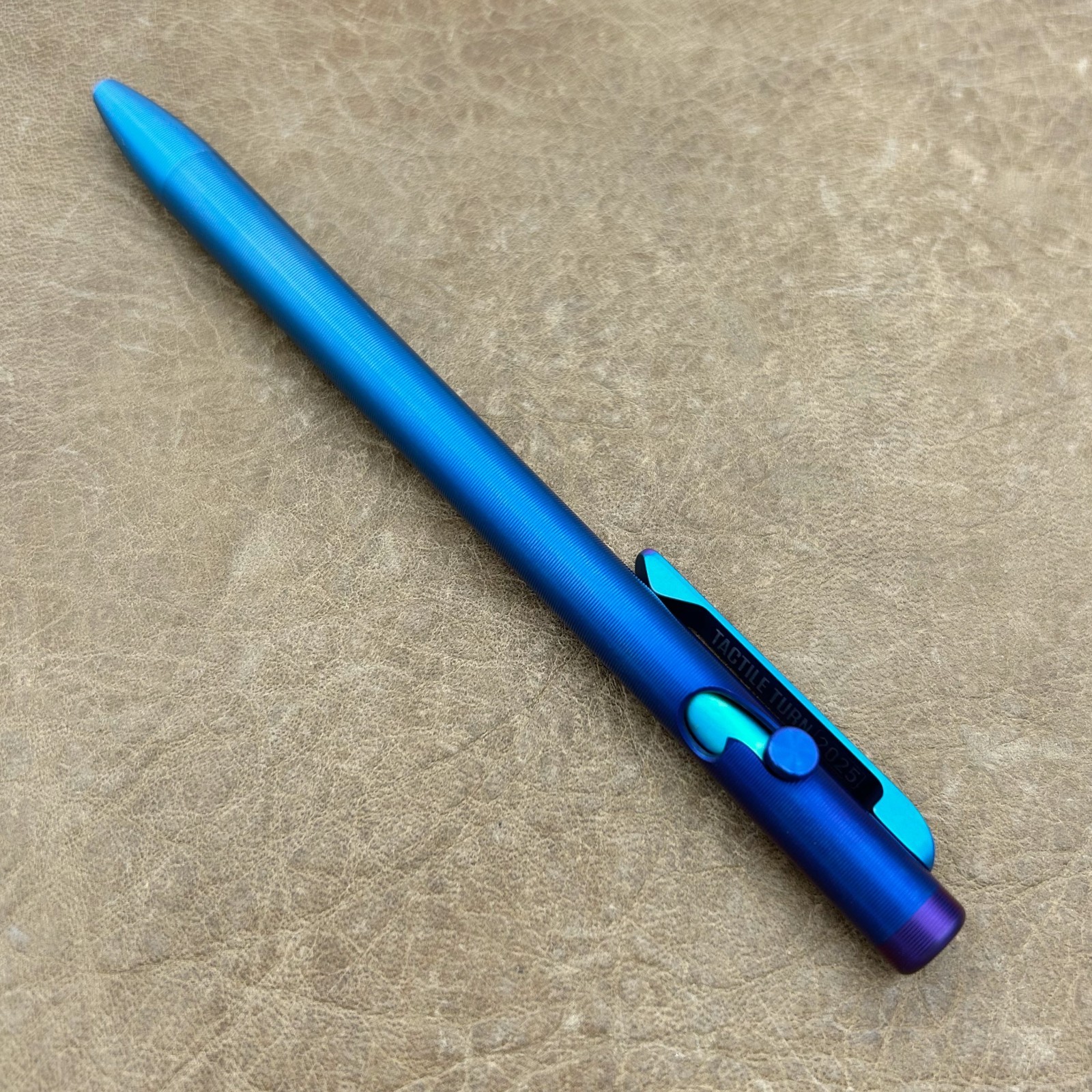 Tactile Turn – Titanium Slim Bolt Action Standard Size Pen Custom Dragonfly Clip