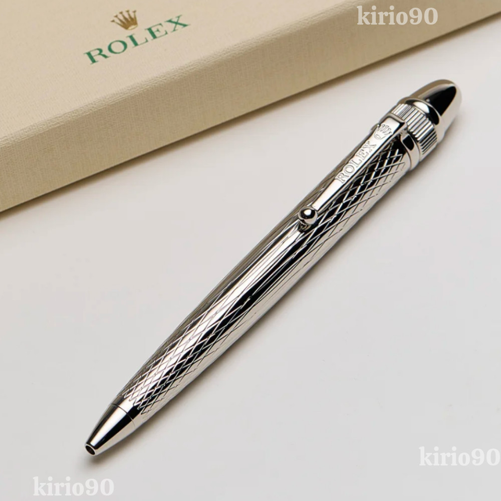 Hot Rolex Silver Diamond Style Palladium Finish Ballpoint Pen – New in Box💥