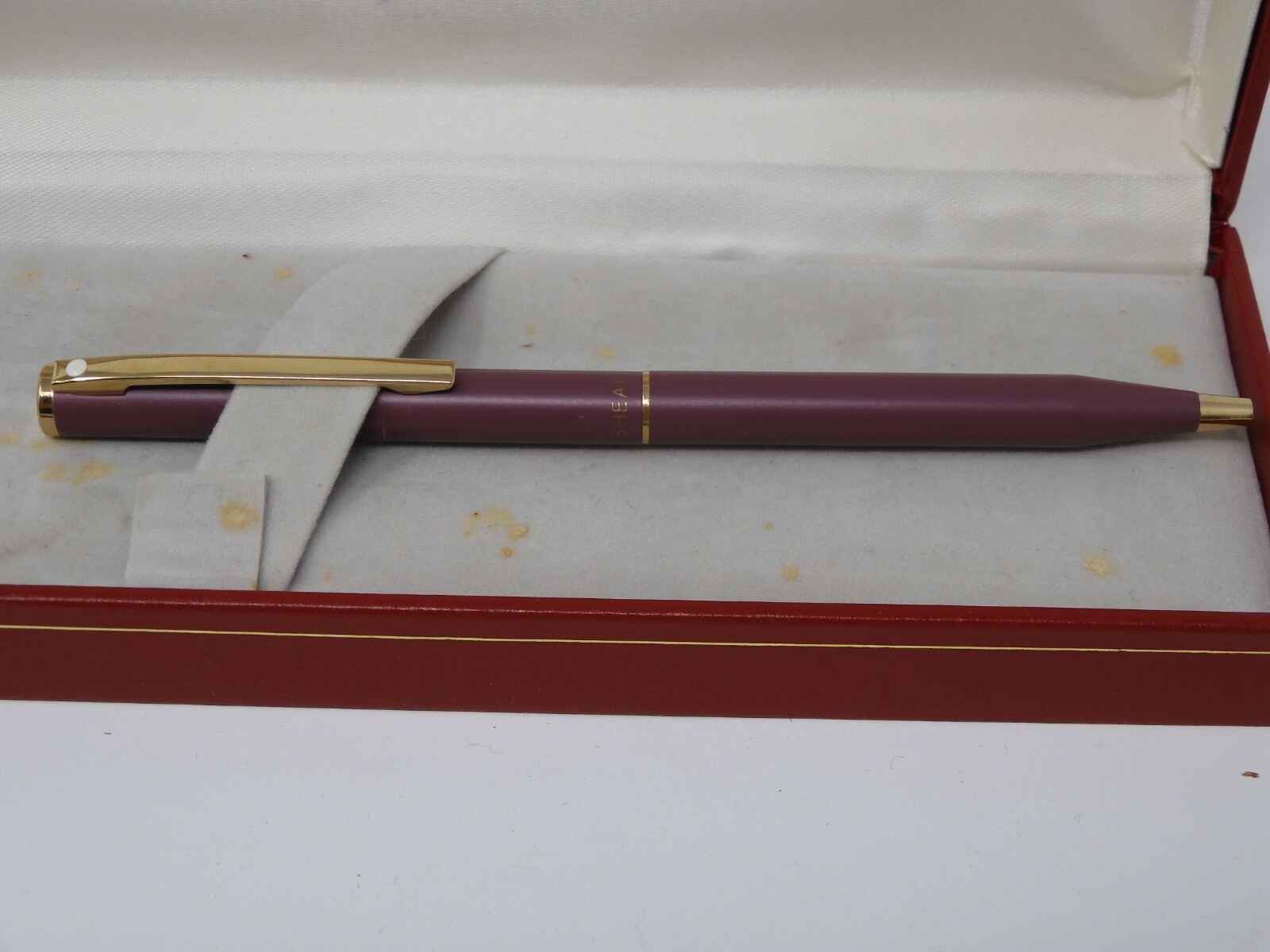 Sheaffer Pen In Case- Ink is dry – Lavender Color