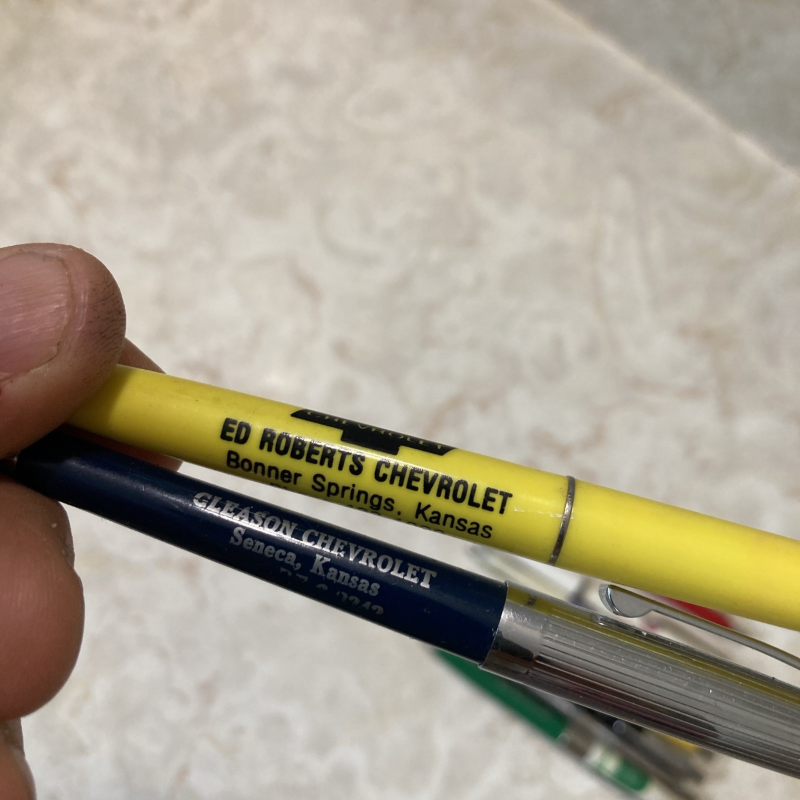 10 Vintage Advertising Ballpoint Pen Gas & Oil Chevrolet Standard Derby Conoco