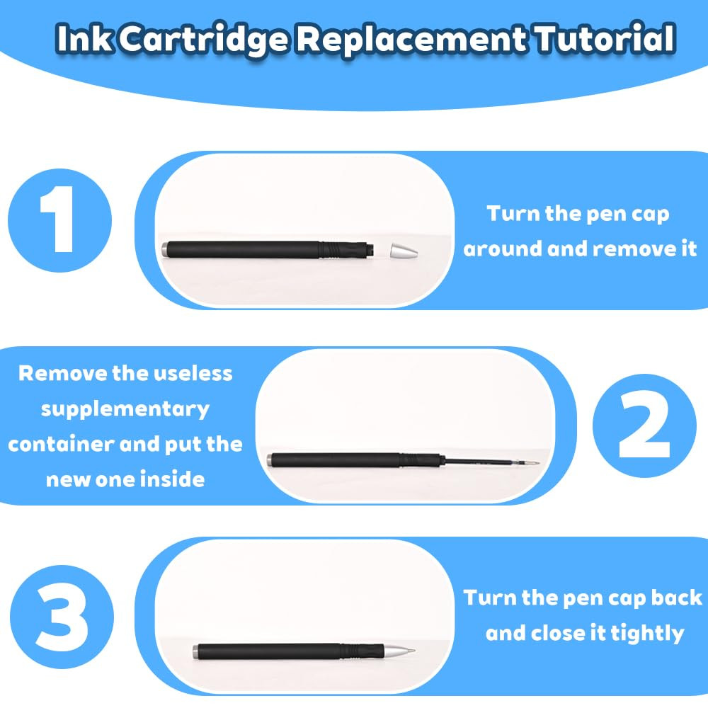 Magic Pens & Refills for Grooved Handwriting Workbooks,Disappearing Ink Pens for