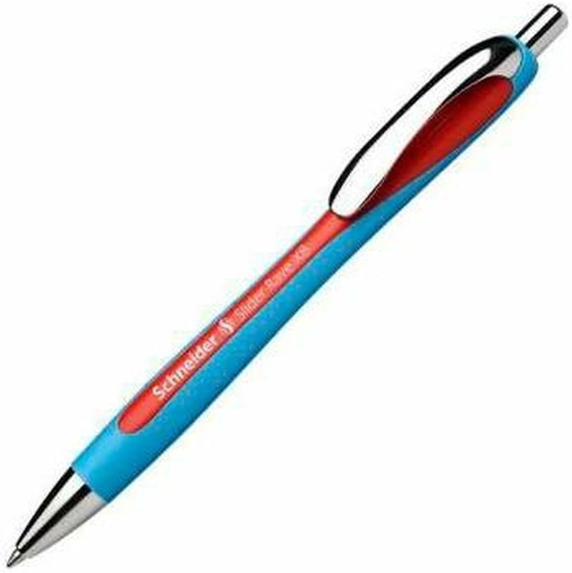 Retractable Red Ballpoint Pens, 1.4mm Extra Broad, Pack of 5