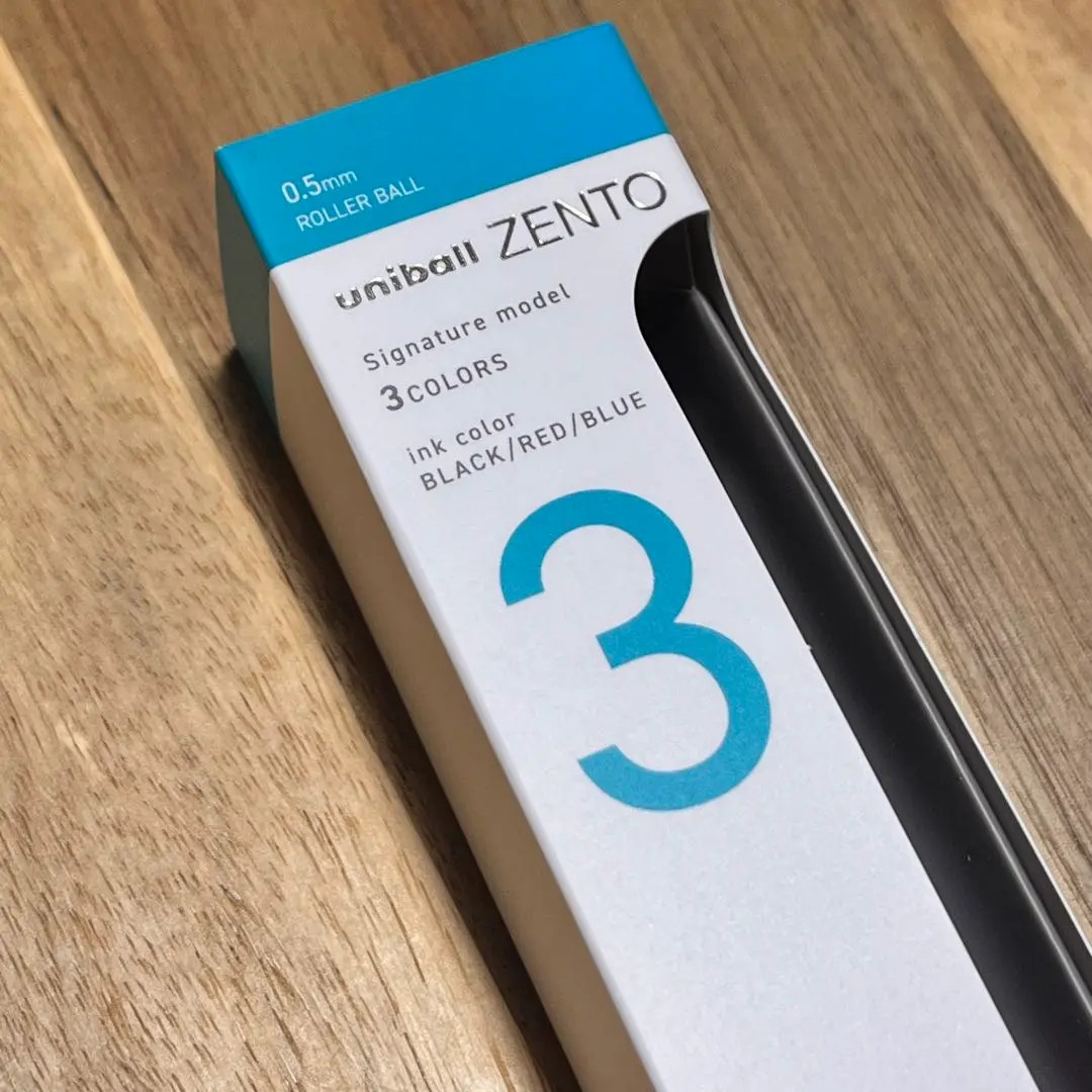 Uniball ZENTO Signature Model 3 Color Ballpoint Pen M-Black 0.5mm Japan NEW