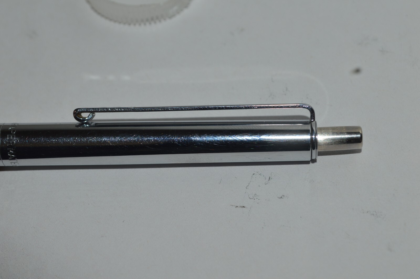 PAPER MATE Profile Slim Grip Ballpoint Pen Brown-Chrome Barrel Made In USA 1990s