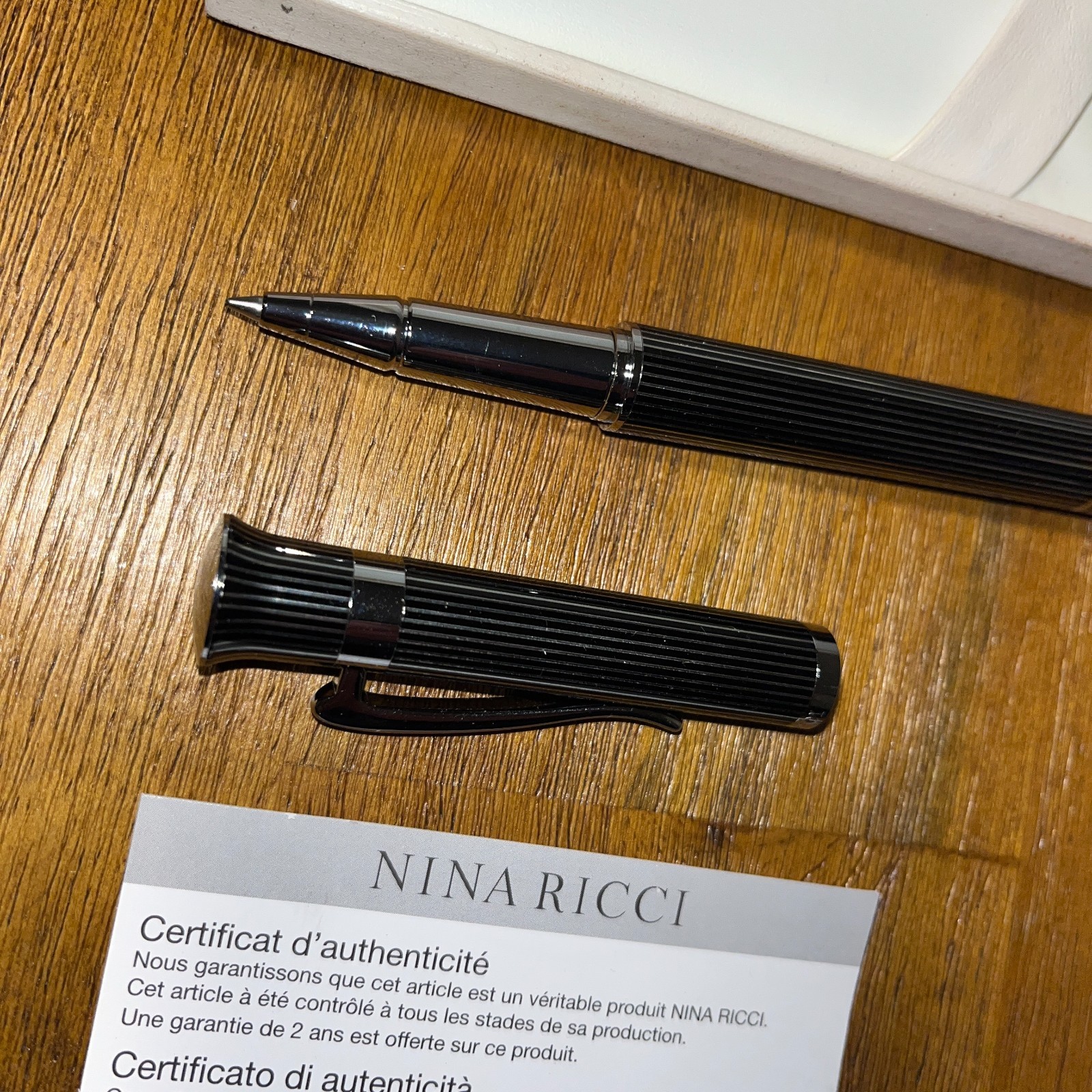 Nina Ricci His Ballpoint pen with keychain and COA