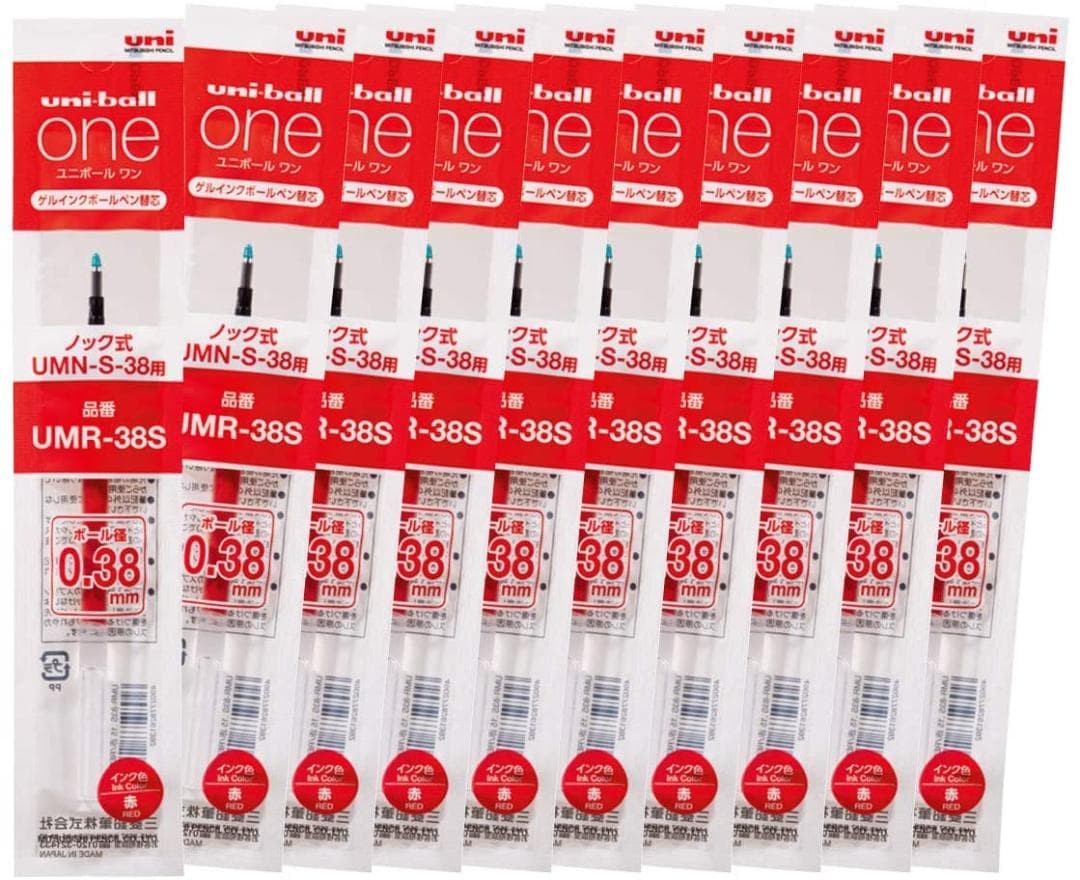 Uniball One 0.38 UMR38S.24 black 10pcs red 10pcs blue 10pcs #eb487c