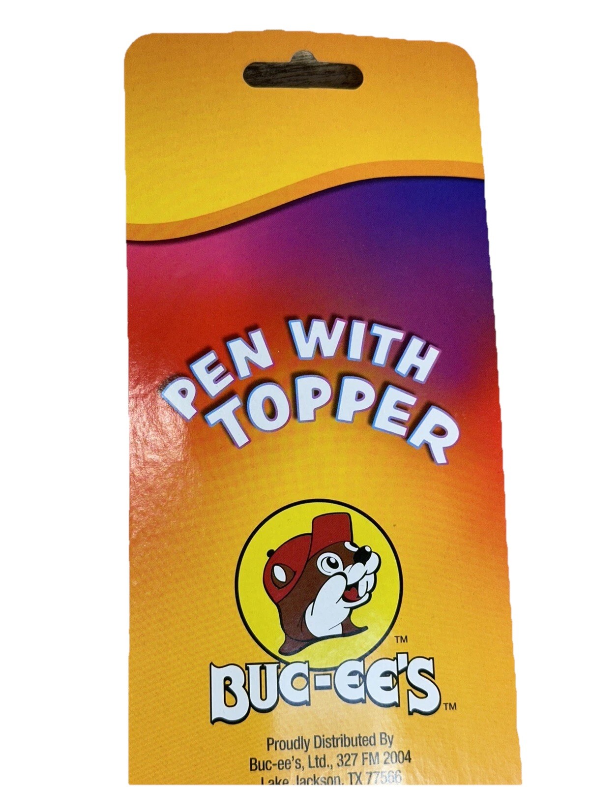 NEW Buc-ee’s Logo Pen with Topper • Blue Ink Pen with Cap