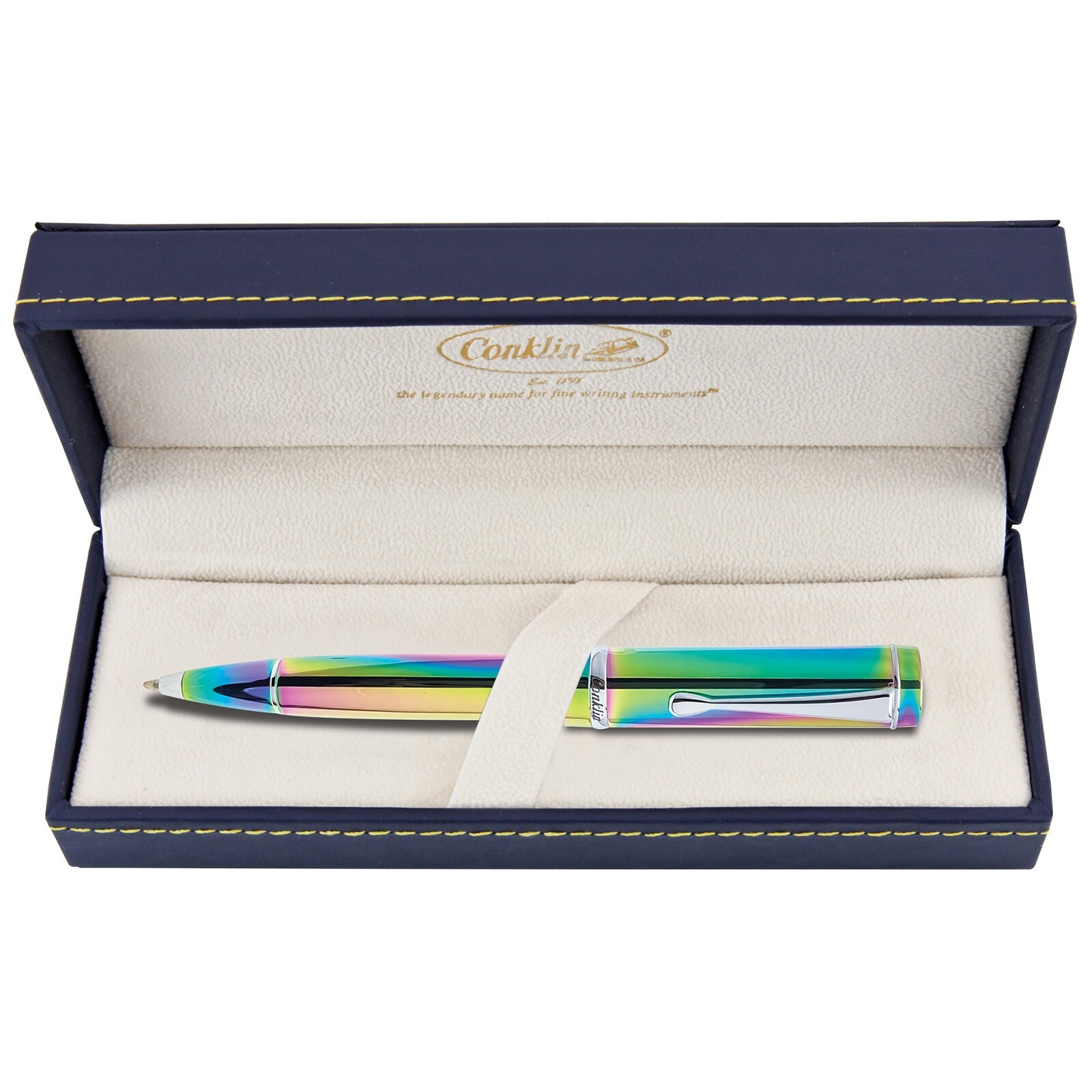 Conklin Duragraph Ballpoint Pen – Rainbow, With Fine Tip (CK71915)