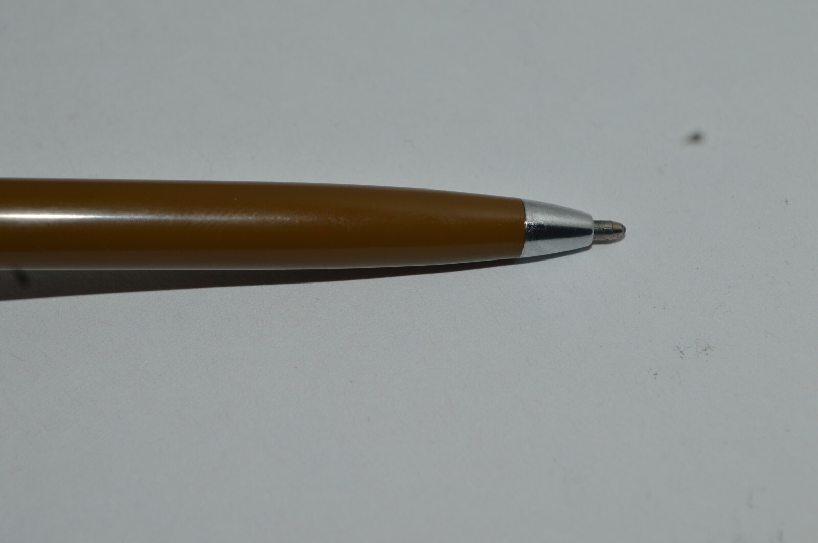 PAPER MATE Profile Slim Grip Ballpoint Pen Brown-Chrome Barrel Made In USA 1990s