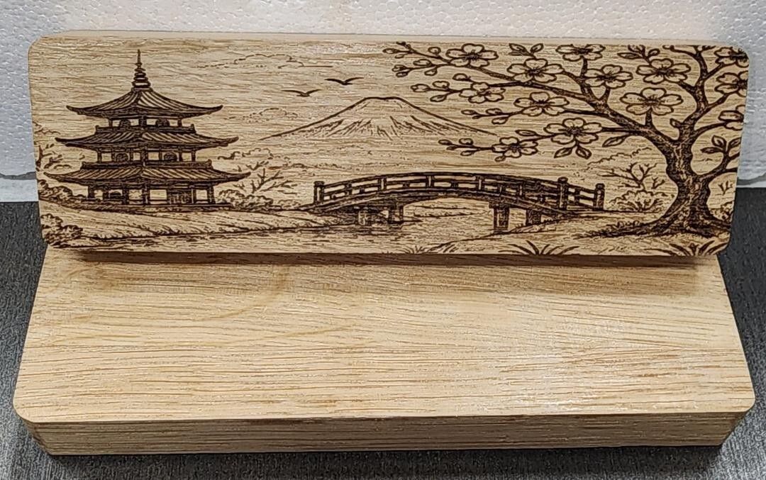 Laser Engraved solid Wooden Pen Box