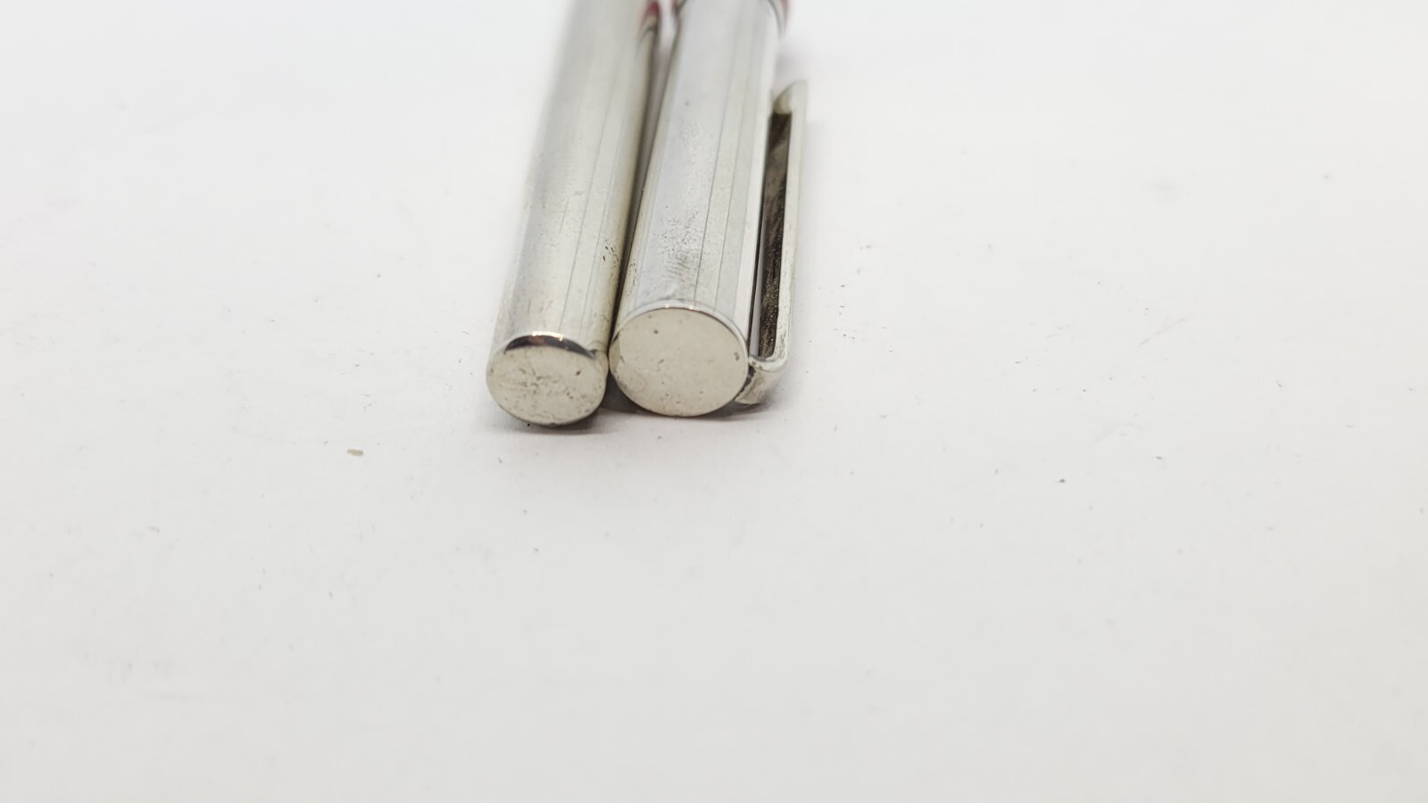 Tiffany & Co. 925 Sterling Silver Ballpoint Pen with Red Enamel