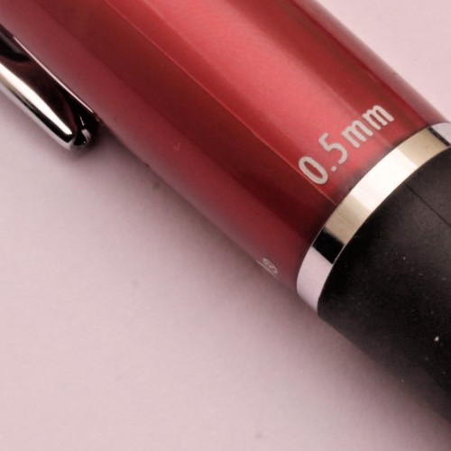 5 X Cherry Red Papermate PHD Mechanical Pencils Rubber Grip Rare NEW OLD STOCK