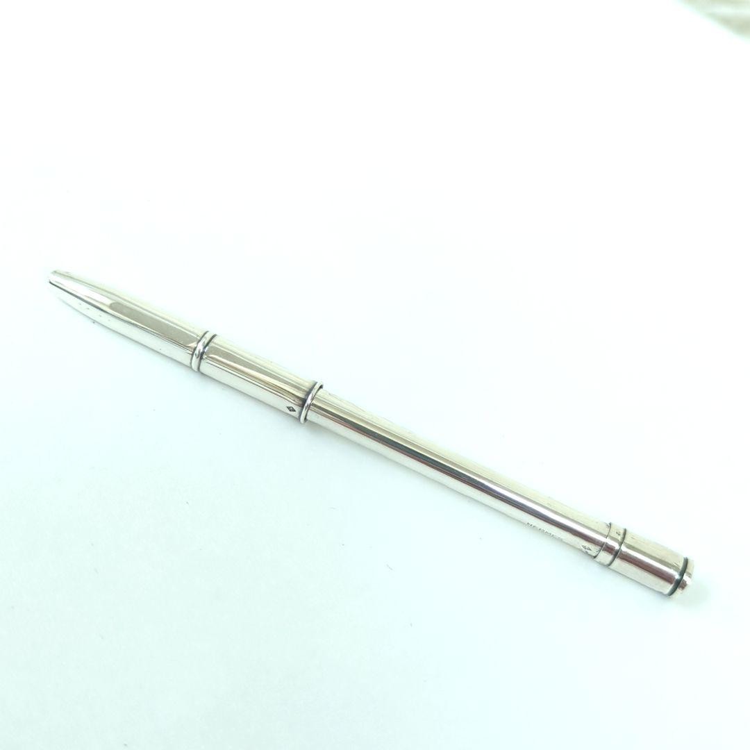 Official Hermes Agenda Mini Ballpoint Pen Silver 925 Size No Ink From Japan