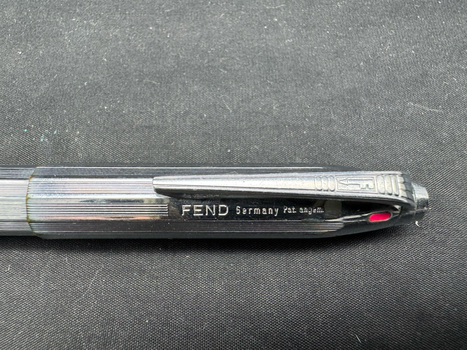 Vintage Fend 4 Color Ballpoint Pen in Chrome, Germany