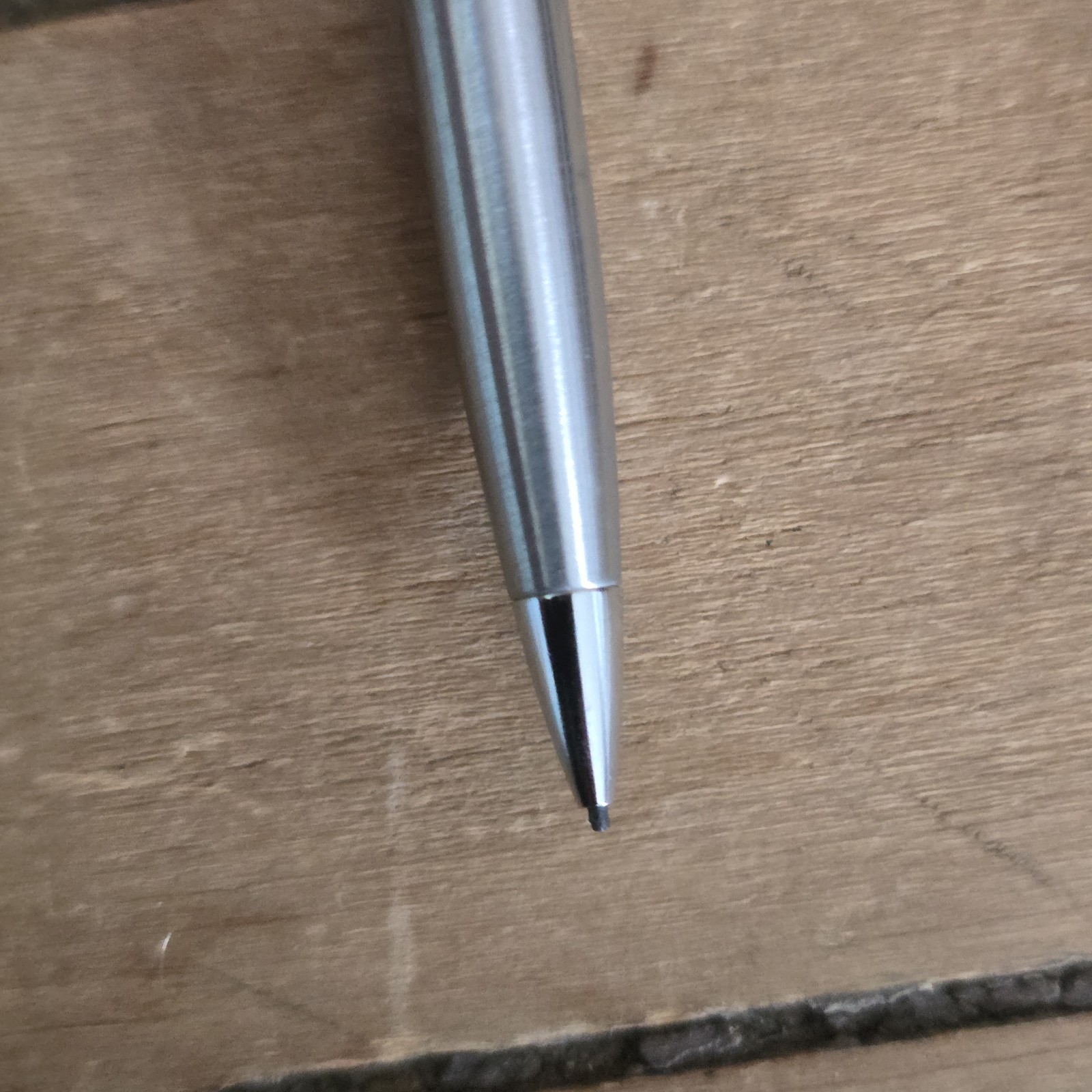 Vintage 1980 Paper Mate Double Heart Chrome Pen & Pencil Set With Case USA