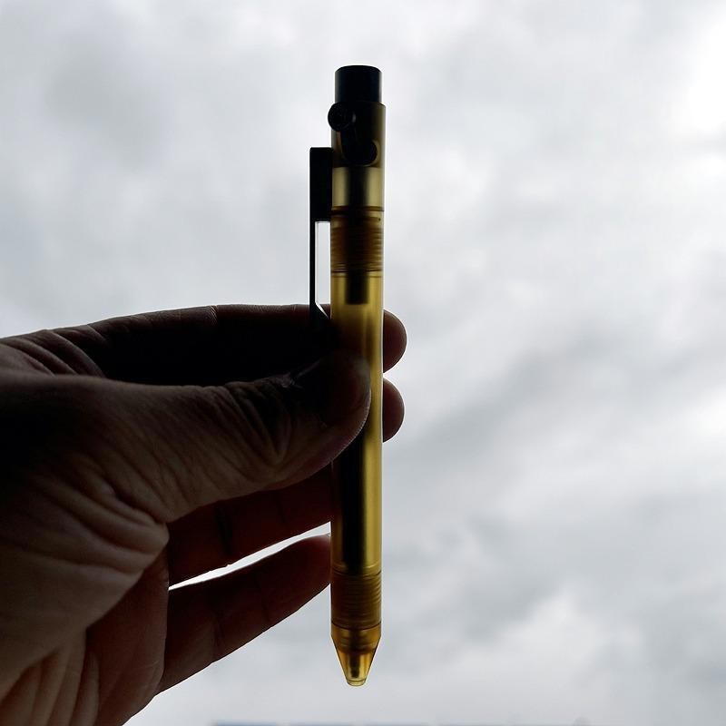 Titanium PEI PEEK POM Ballpoint Pen Signature Writing Pocket Pen Business Office