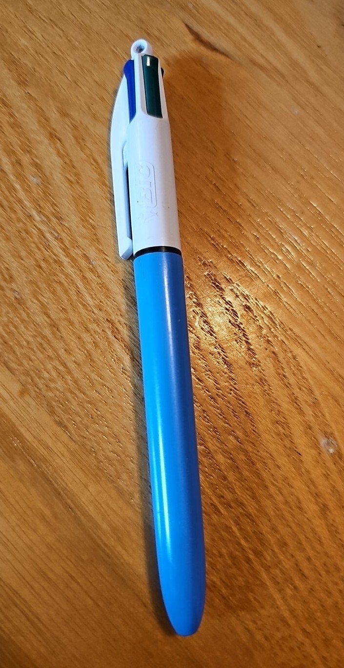 Vintage BIC Multi Color Pen Made in France Click Ballpoint Green Red Blue Black
