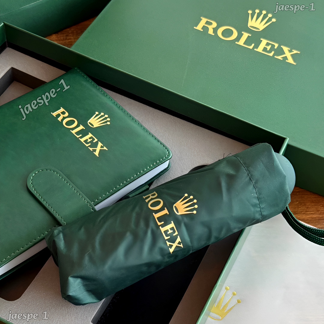 Rolex Executive VIP Gift Set Green Journal Pen Umbrella Luxury Box Set