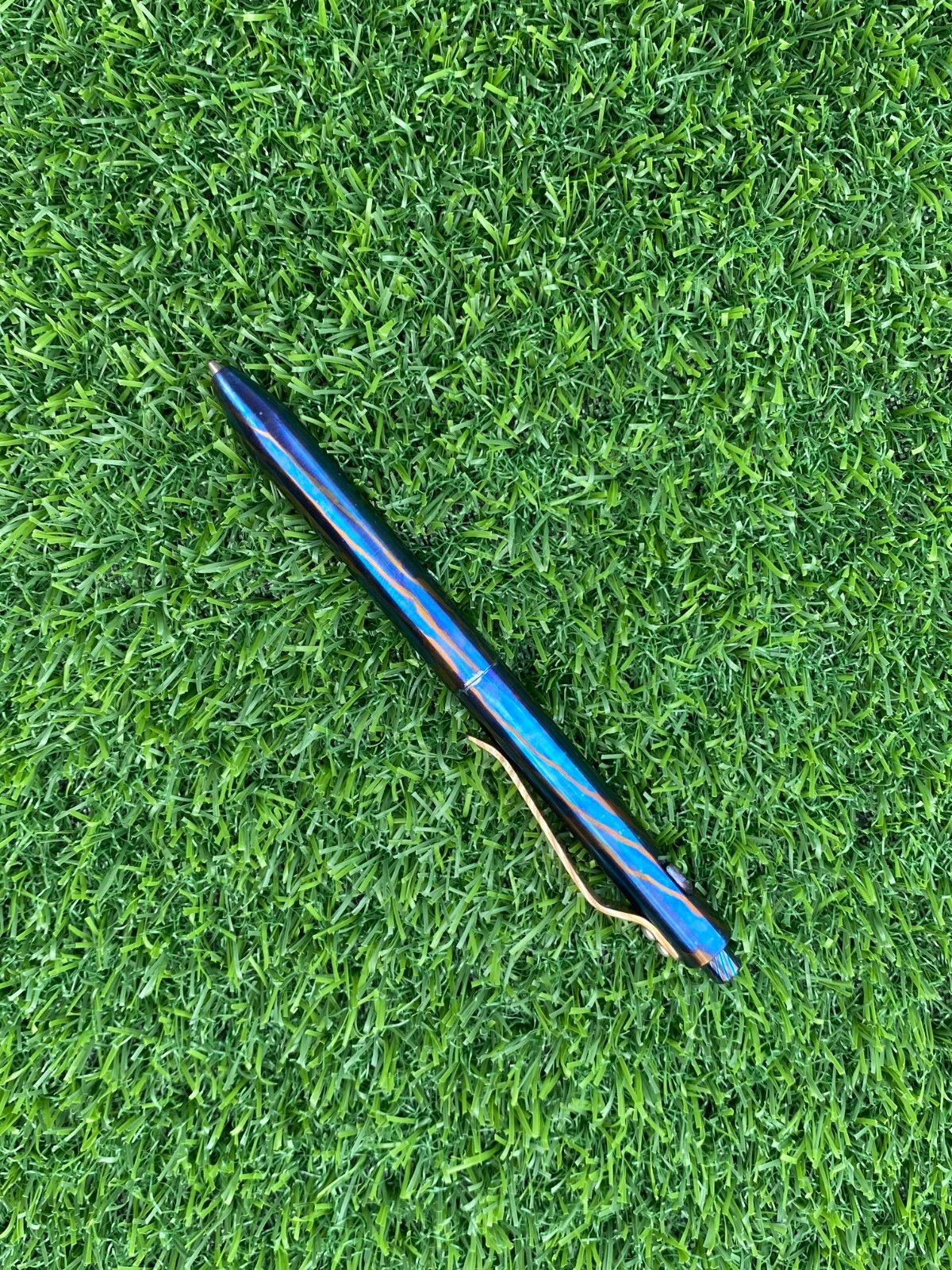 Timascus Titanium Bolt Action Pen – EDC Gift | Handmade Luxury Ballpoint