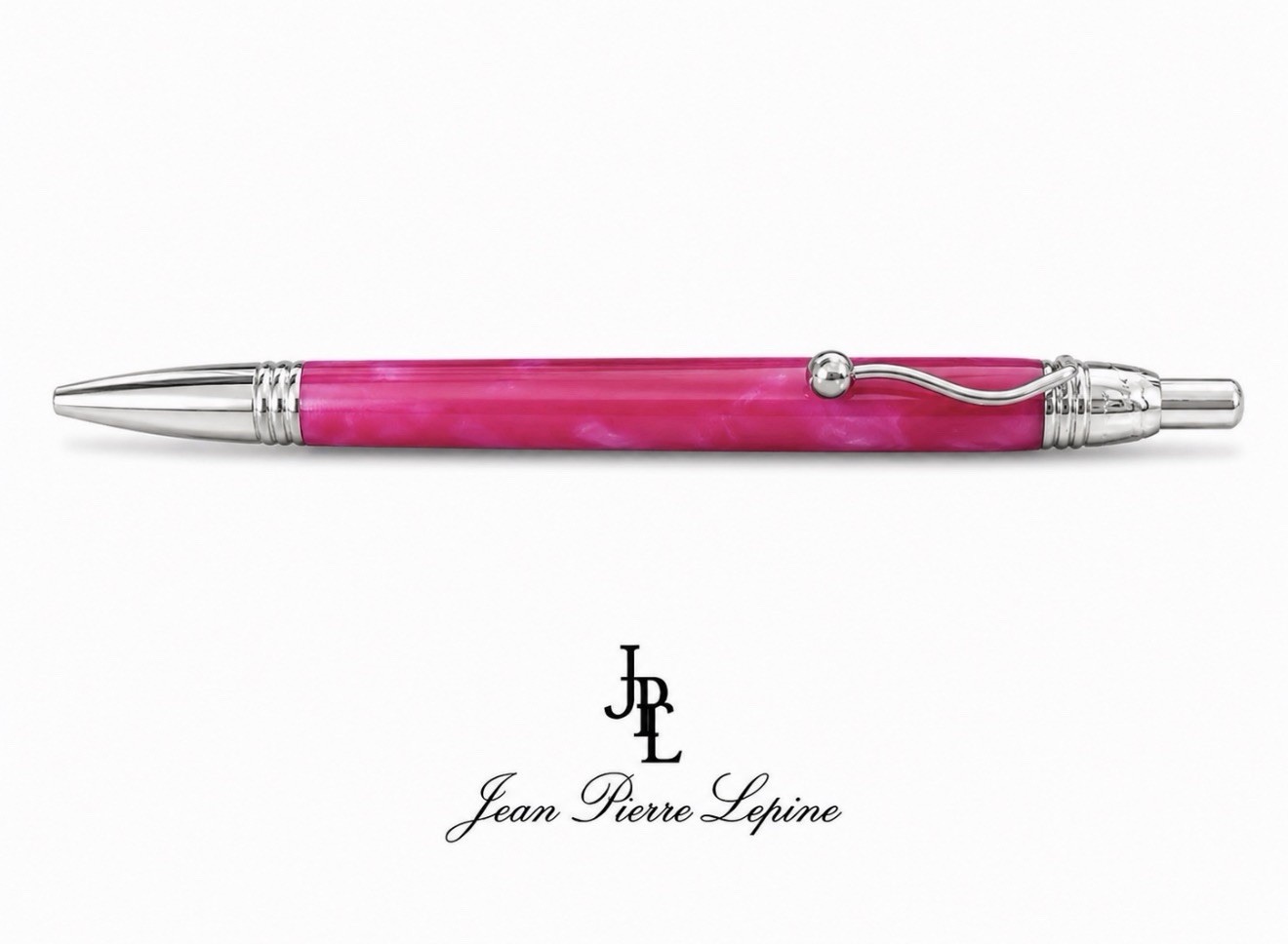 JEAN PIERRE LEPINE Ballpoint Pen Indigo Pink MOP France Vintage 1997