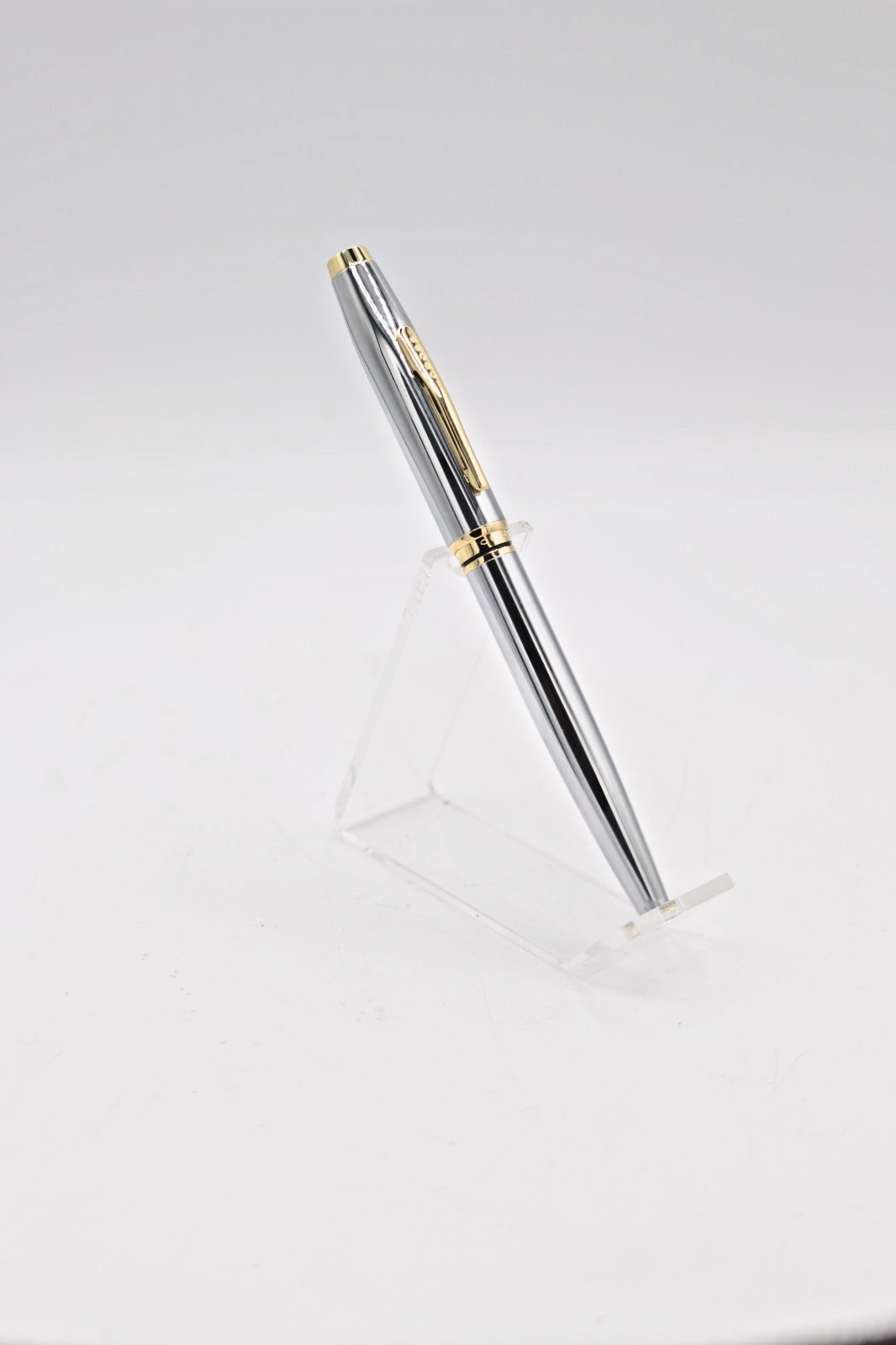 Cross Coventry Rollerball Pen Polished Chrome Gold Trim AT0665-2 New in Box