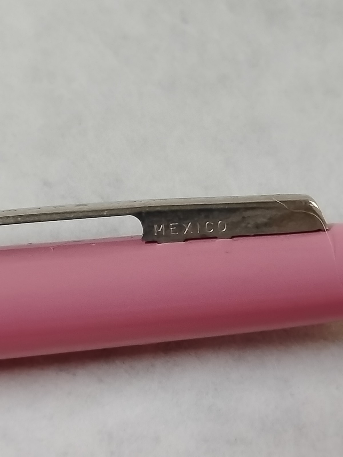 Vintage Paper Mate Vintage Double Heart Pink Ballpoint Pen #F4