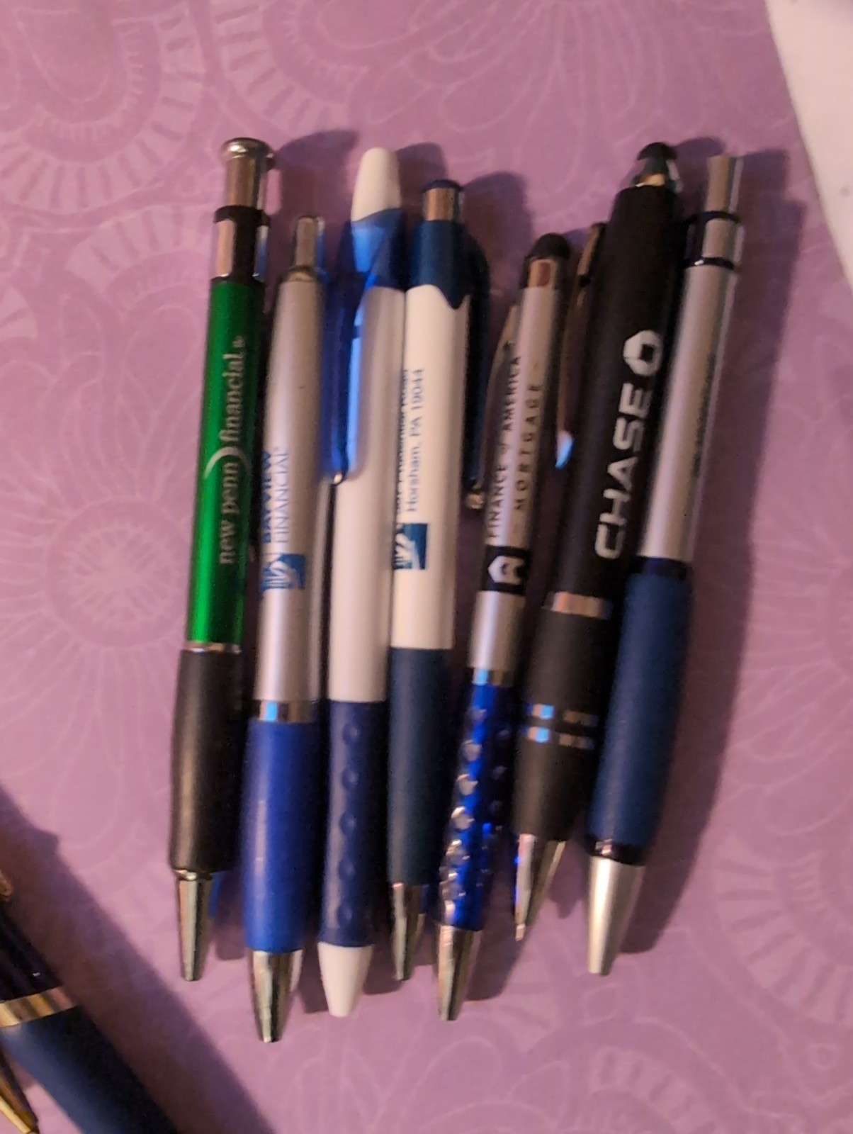 Pen Lot of Pens Finance Mortgage Title Company Weighted Metal And Plastic Lot 10