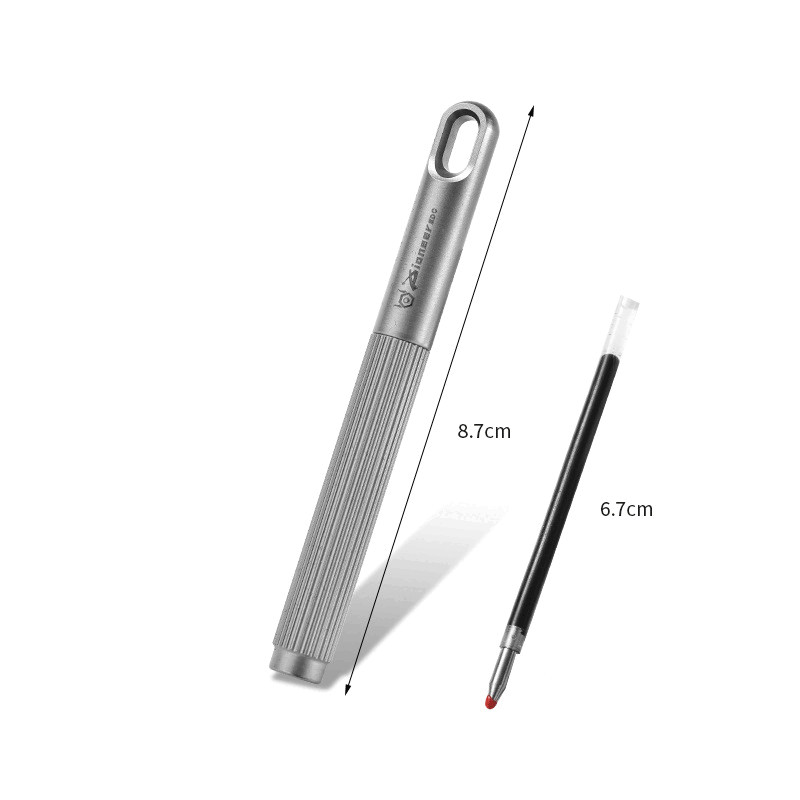 EDC Titanium Ballpoint Pen Signature Writing Pocket Pen Portable Keychain Pen