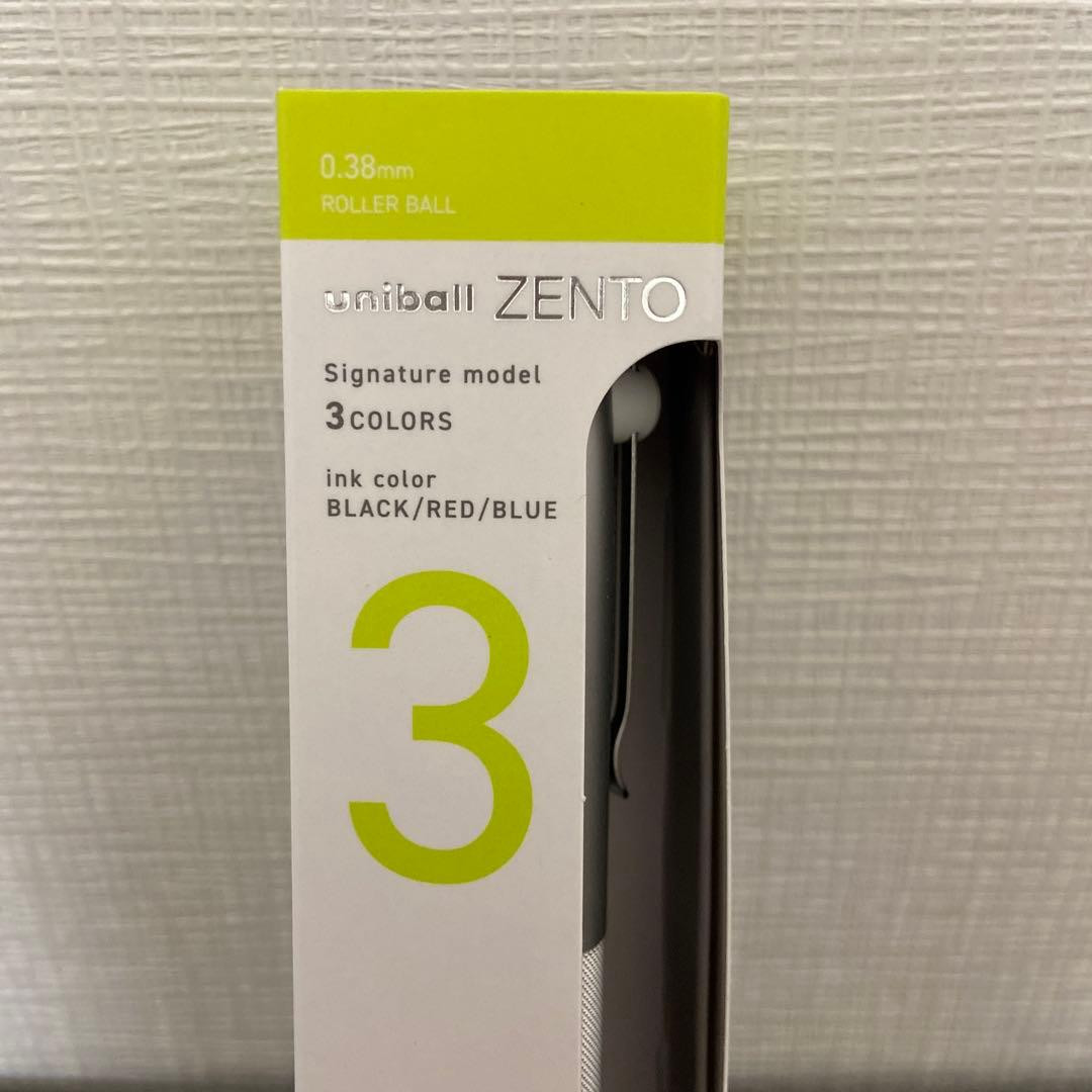 Mitsubishi uni-ball ZENTO Signature Model 3-Color Multi Ballpoint Pen 0.38mm
