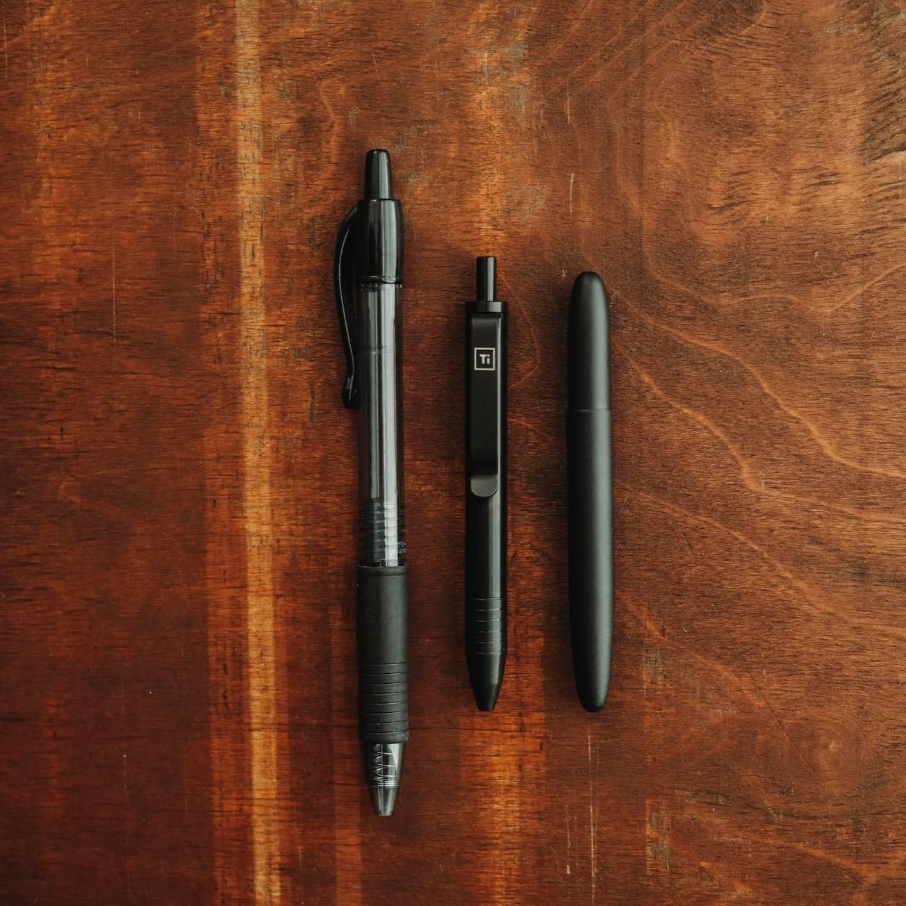 Big Idea Design Mini Click Pen Solid Brass Yellow Tone
